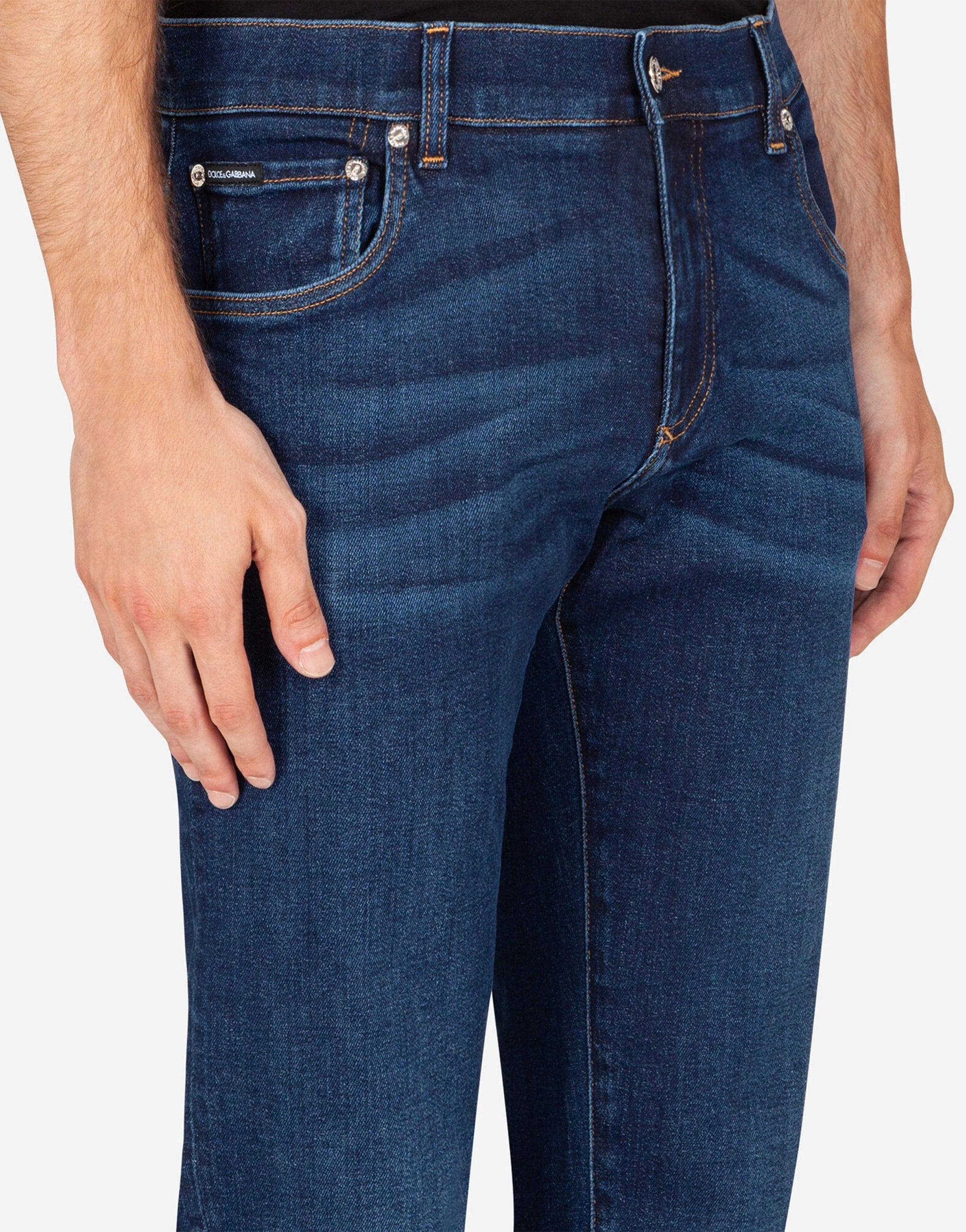 Dolce & Gabbana Washed Blue Skinny Stretch Jeans