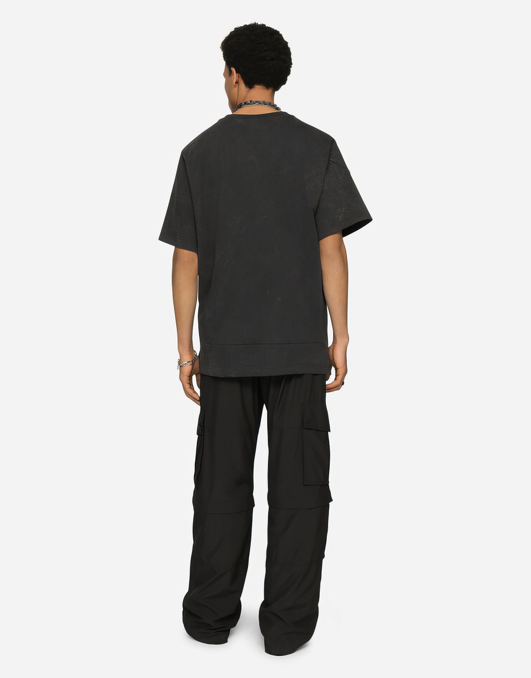 Dolce & Gabbana Washed cotton T-shirt with print