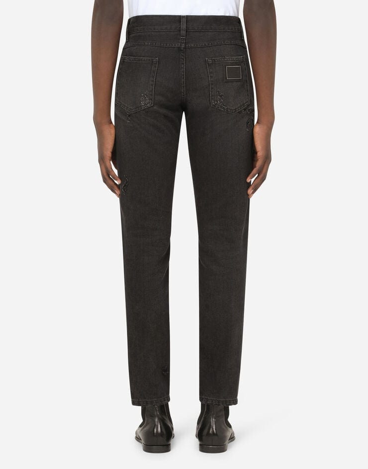 Dolce & Gabbana Washed Grey Jeans