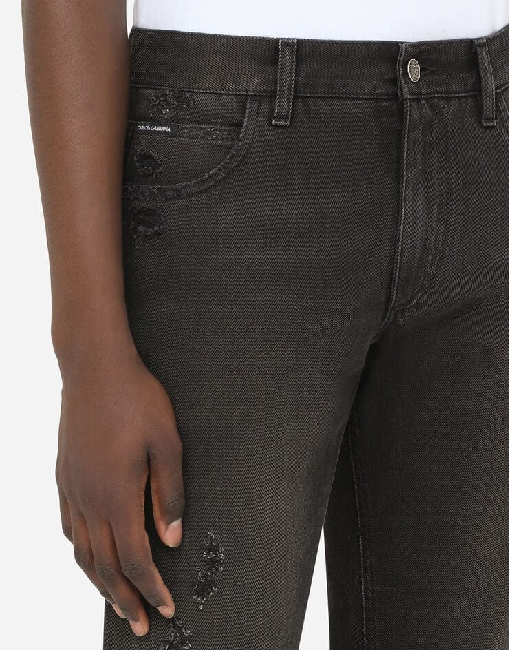 Dolce & Gabbana Washed Grey Jeans