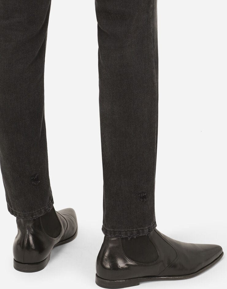 Dolce & Gabbana Washed Grey Jeans