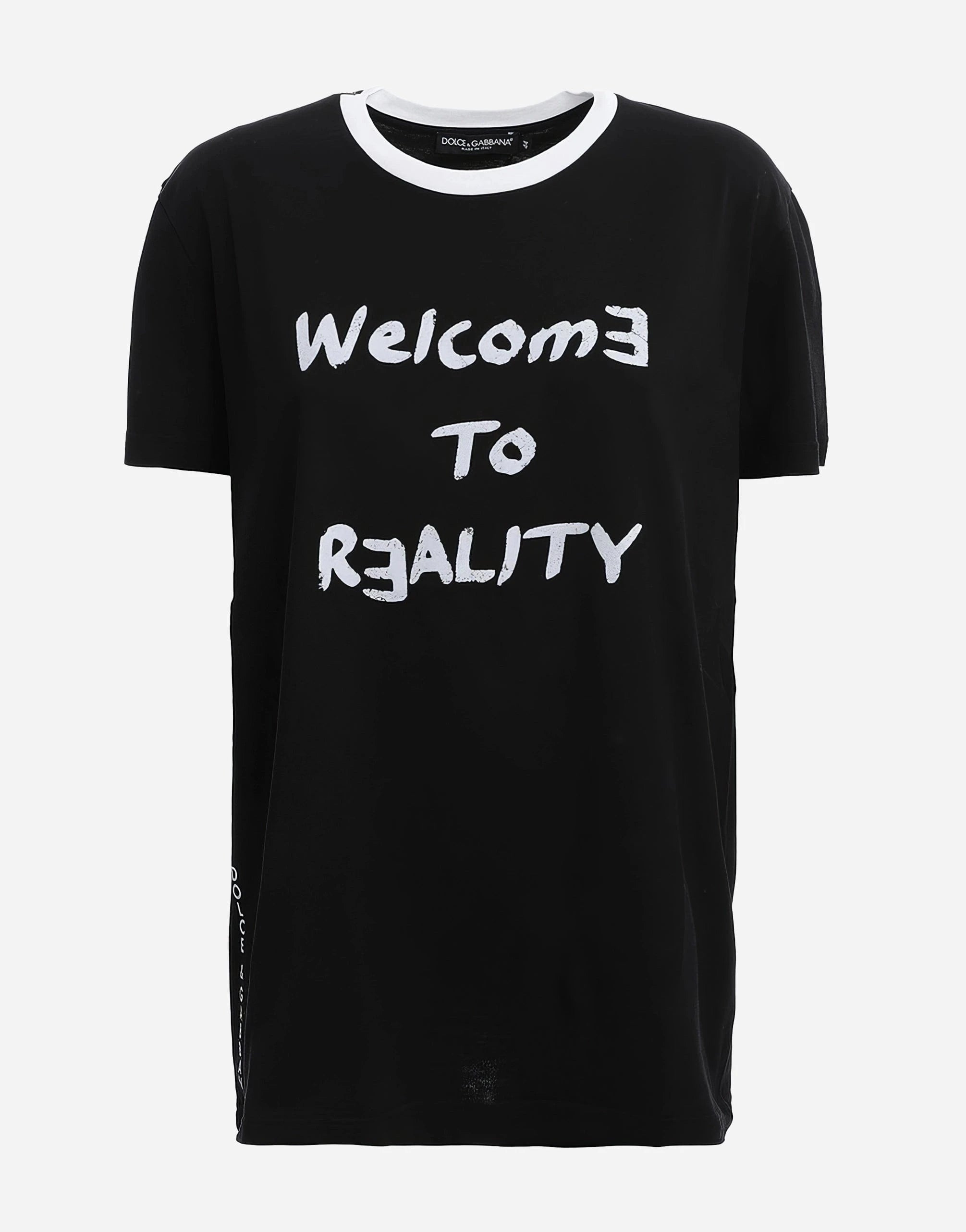 Dolce & Gabbana Welcome To Reality printed T-shirt
