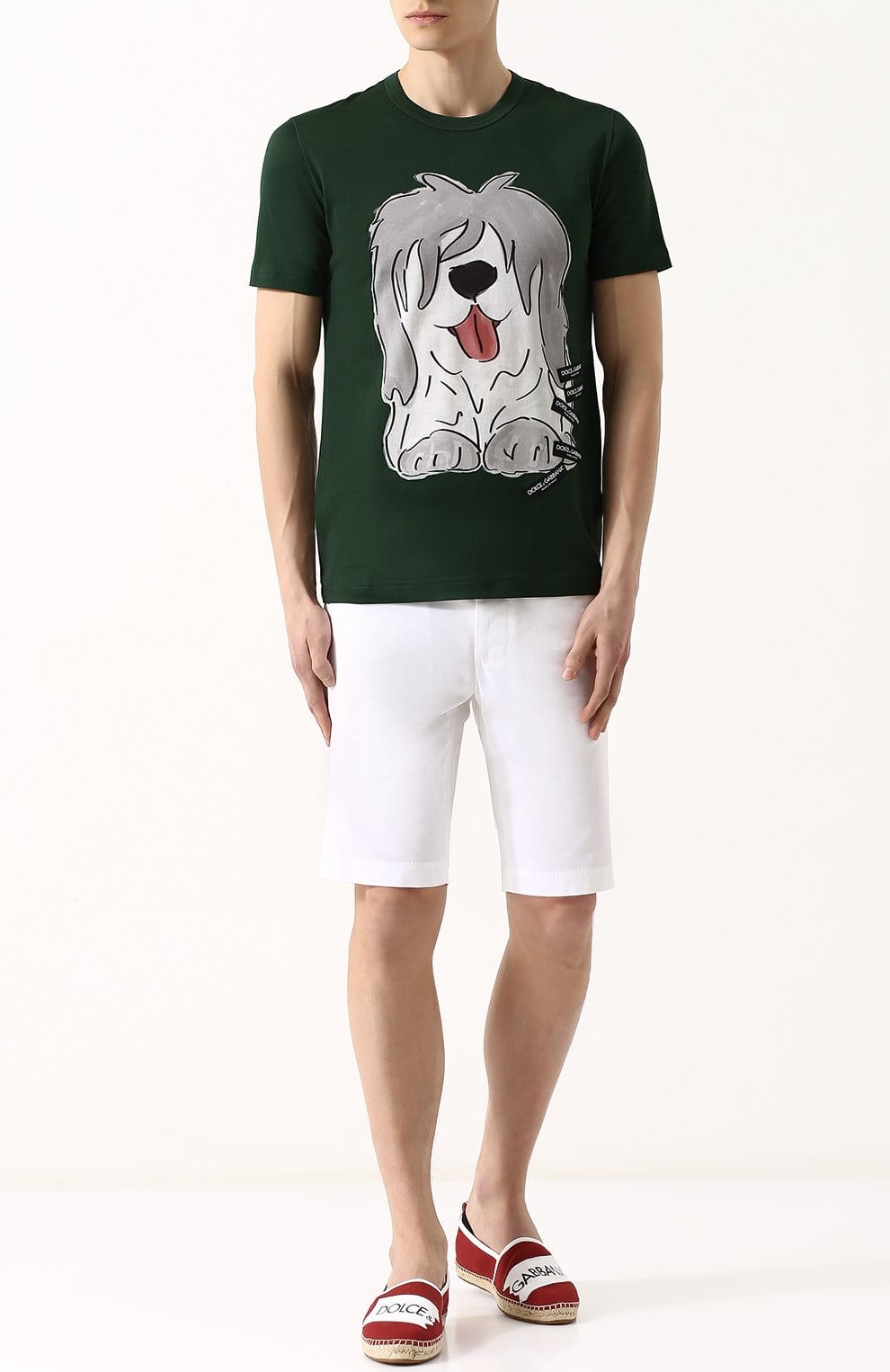Dolce & Gabbana White Bermuda Cotton Shorts