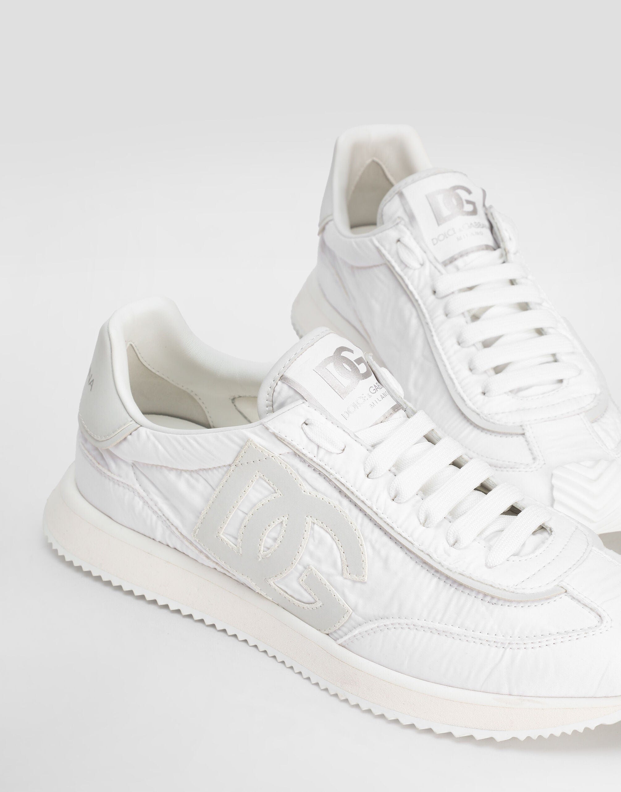 Dolce & Gabbana White DG Cushion Sneakers