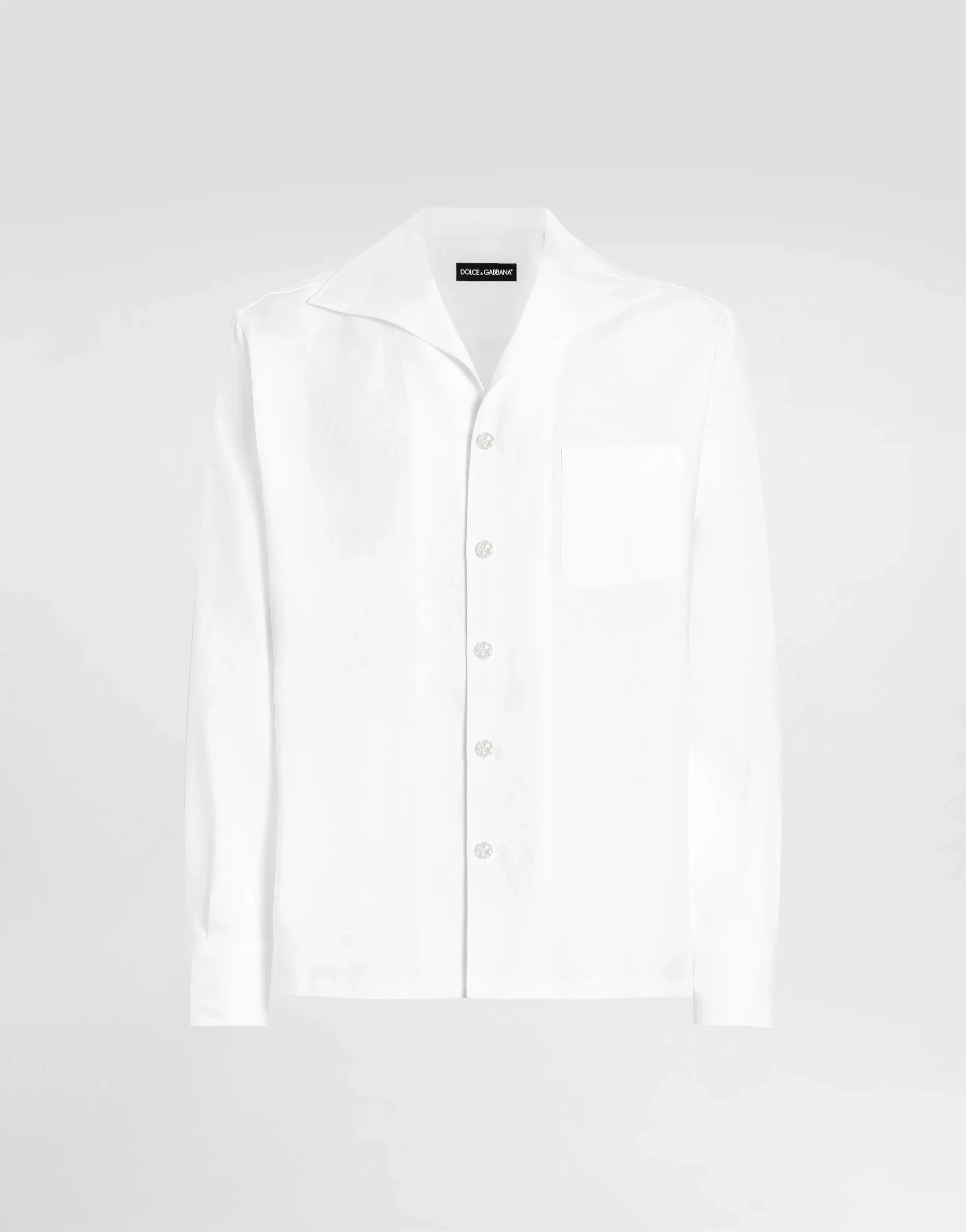 Dolce & Gabbana White Linen Shirt