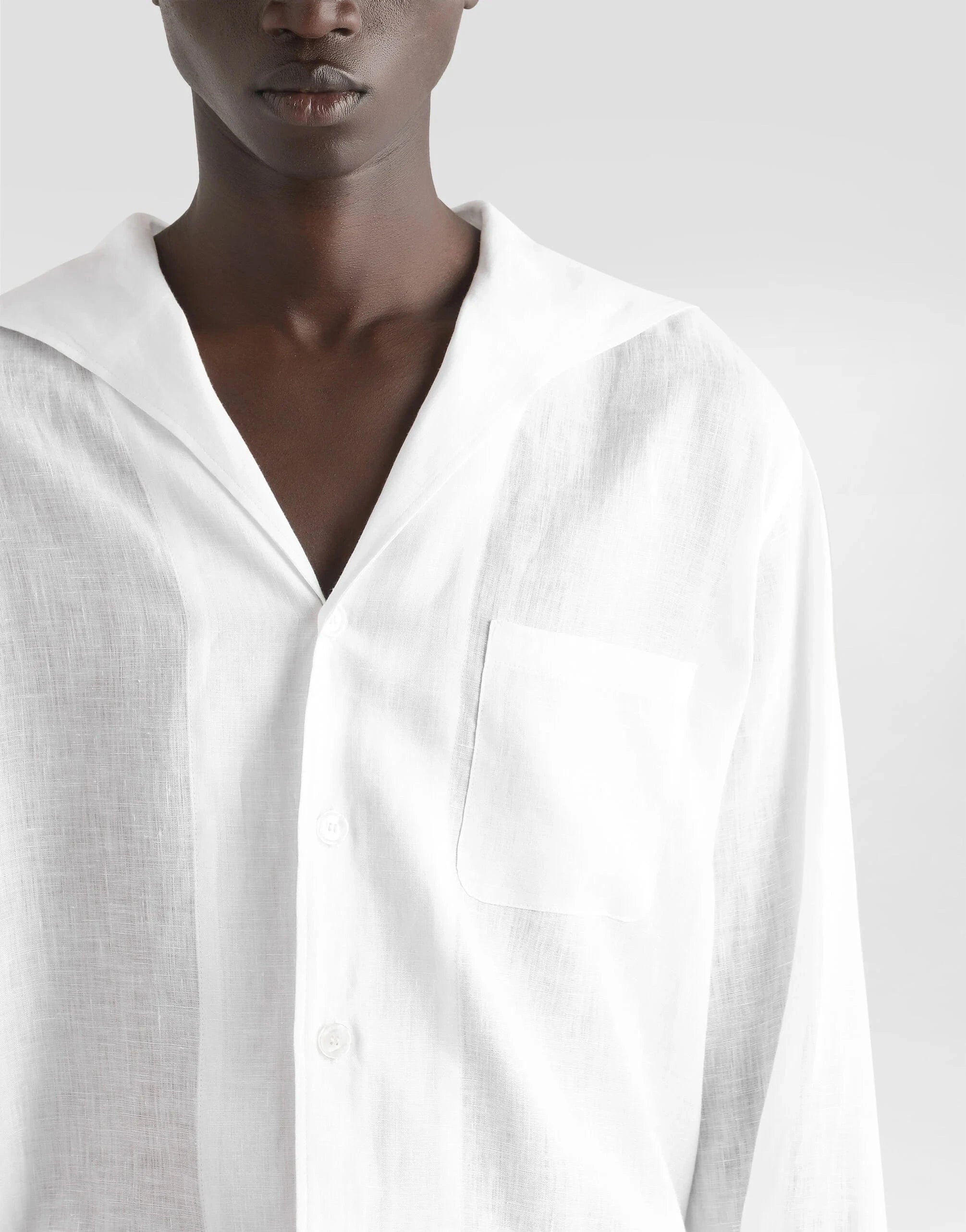 Dolce & Gabbana White Linen Shirt