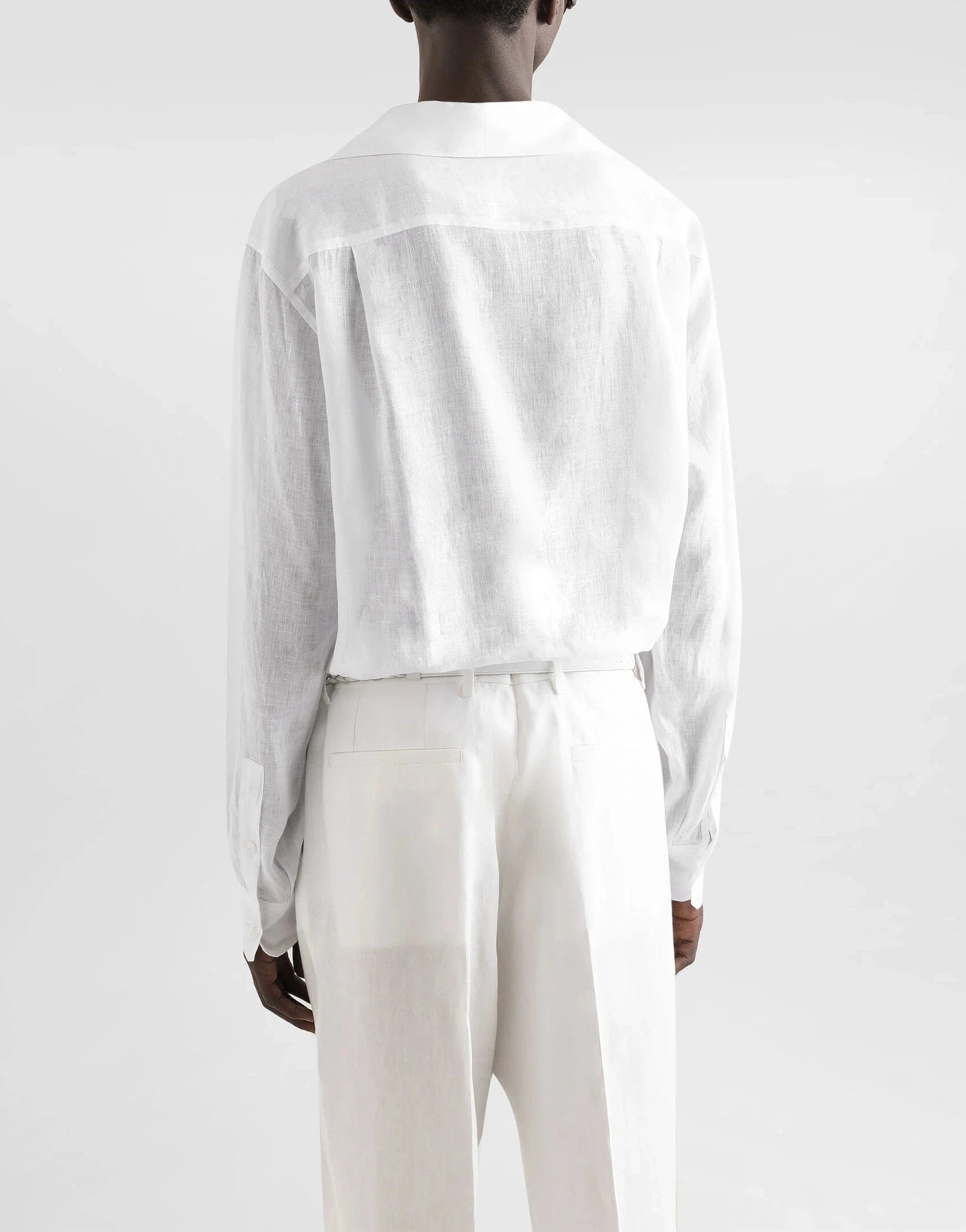 Dolce & Gabbana White Linen Shirt