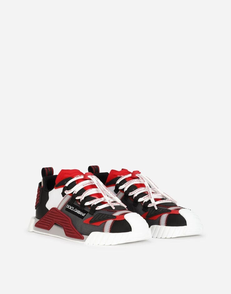 Dolce & Gabbana White NS1 Sneakers In Mixed Materials