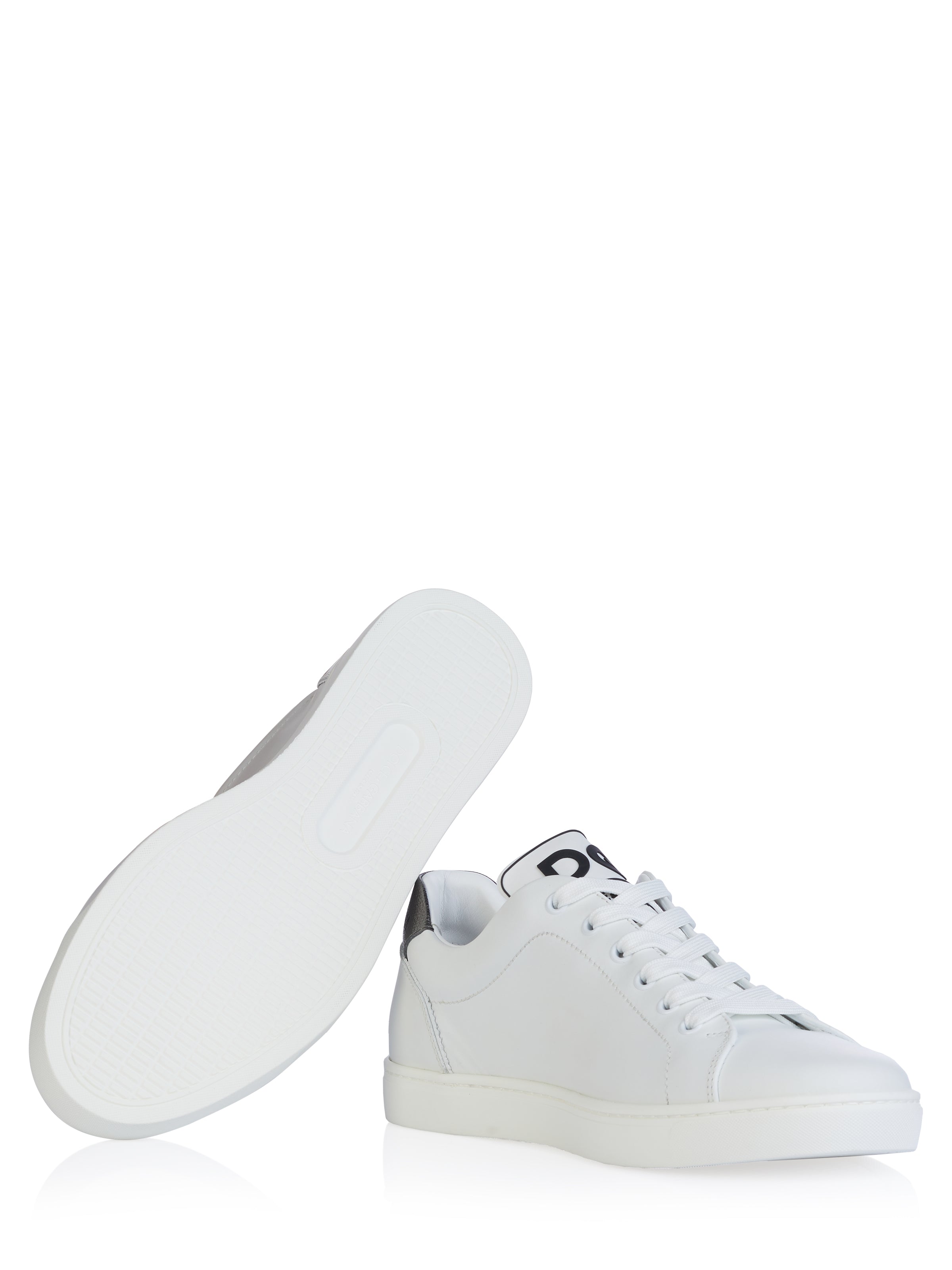 Dolce & Gabbana White Sacred-Heart Patch Sneakers - alternate view