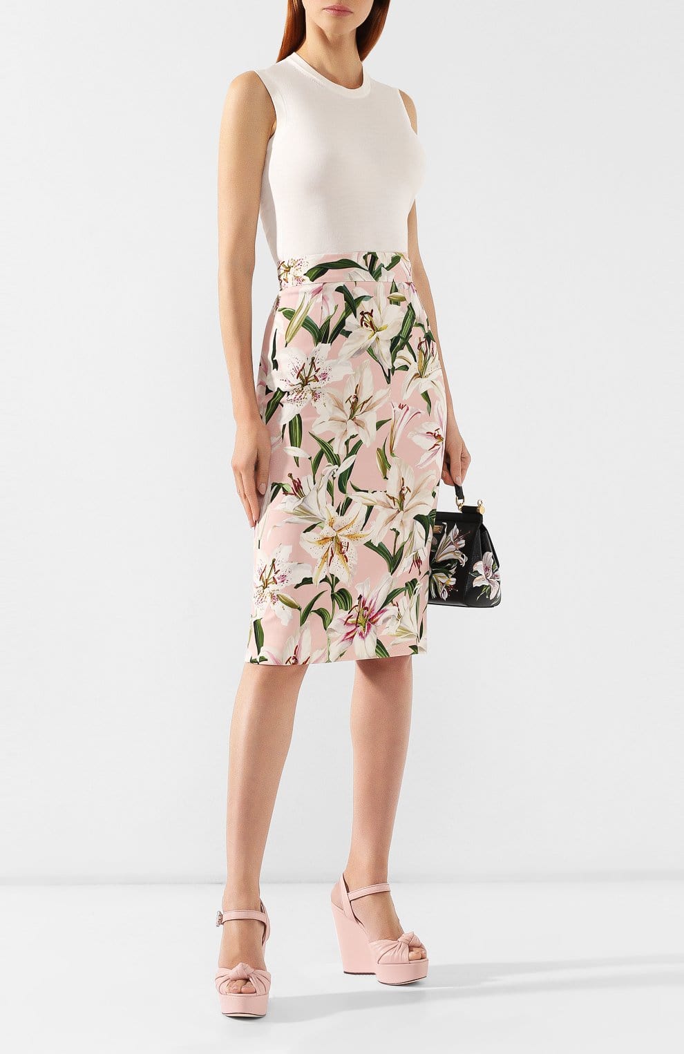 Dolce & Gabbana White Sleeveless Silk Sweater