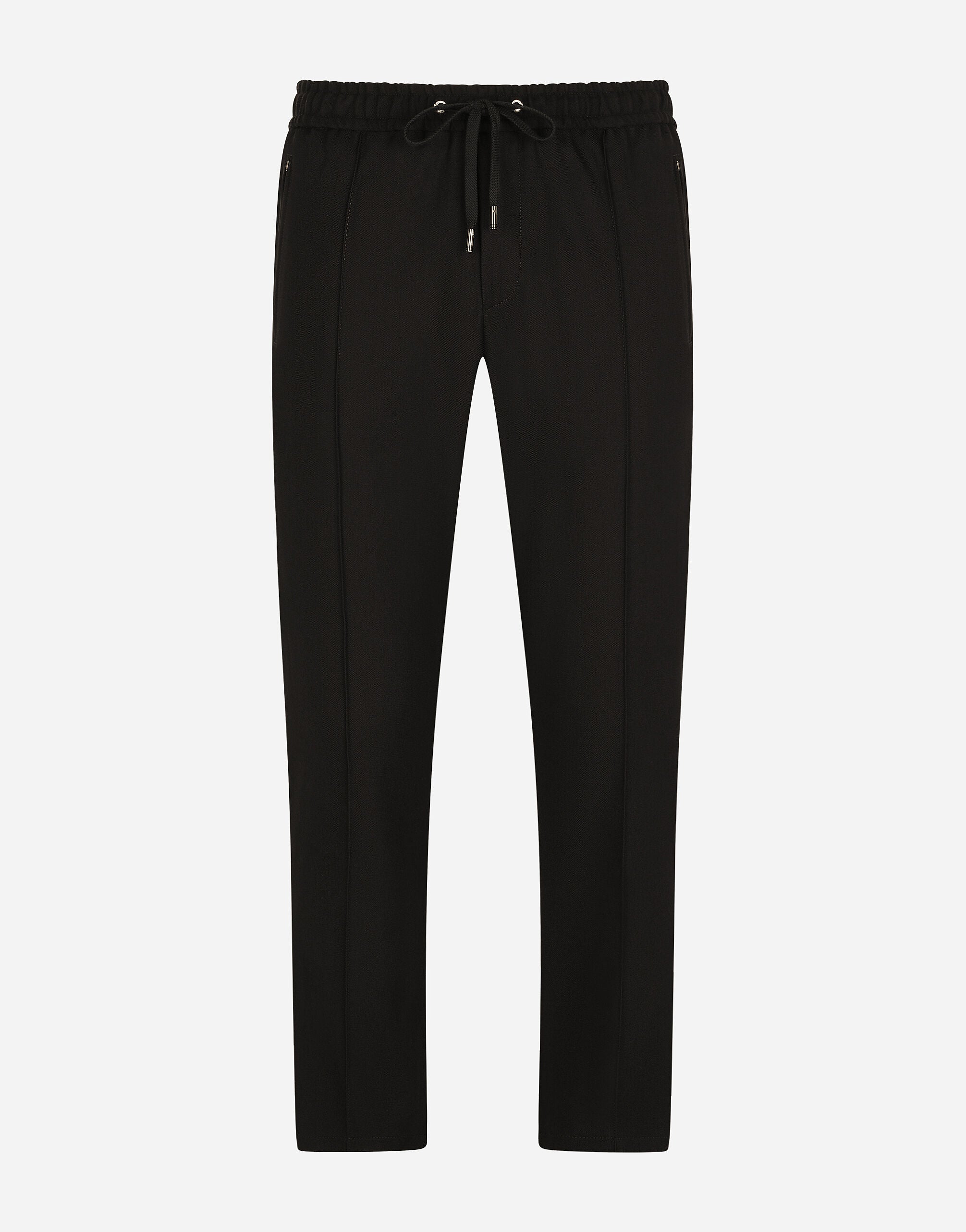 Dolce & Gabbana Wool-Blend Logo Plaque Jogging Pants