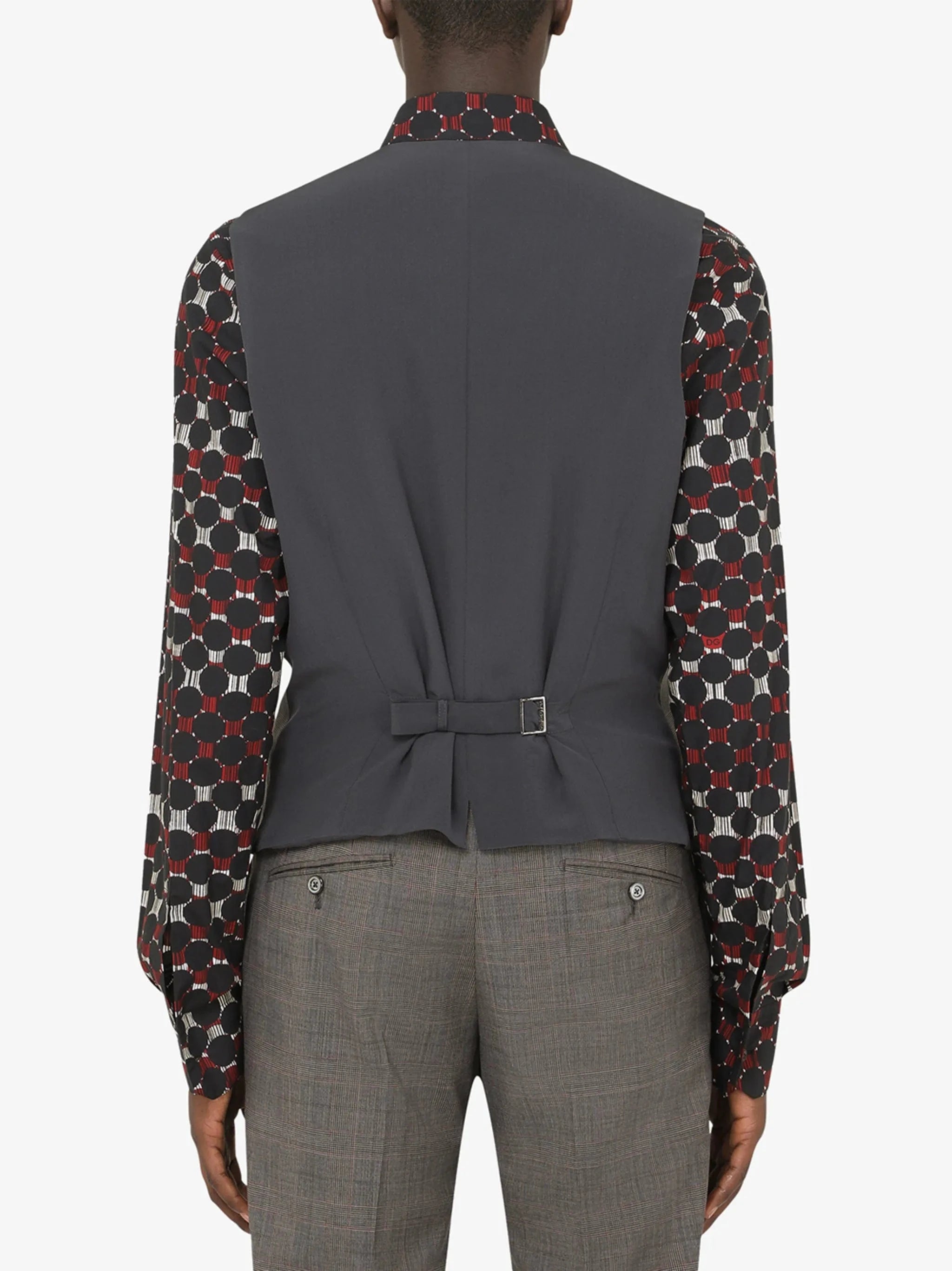 Dolce & Gabbana Wool Glen Plaid Vest