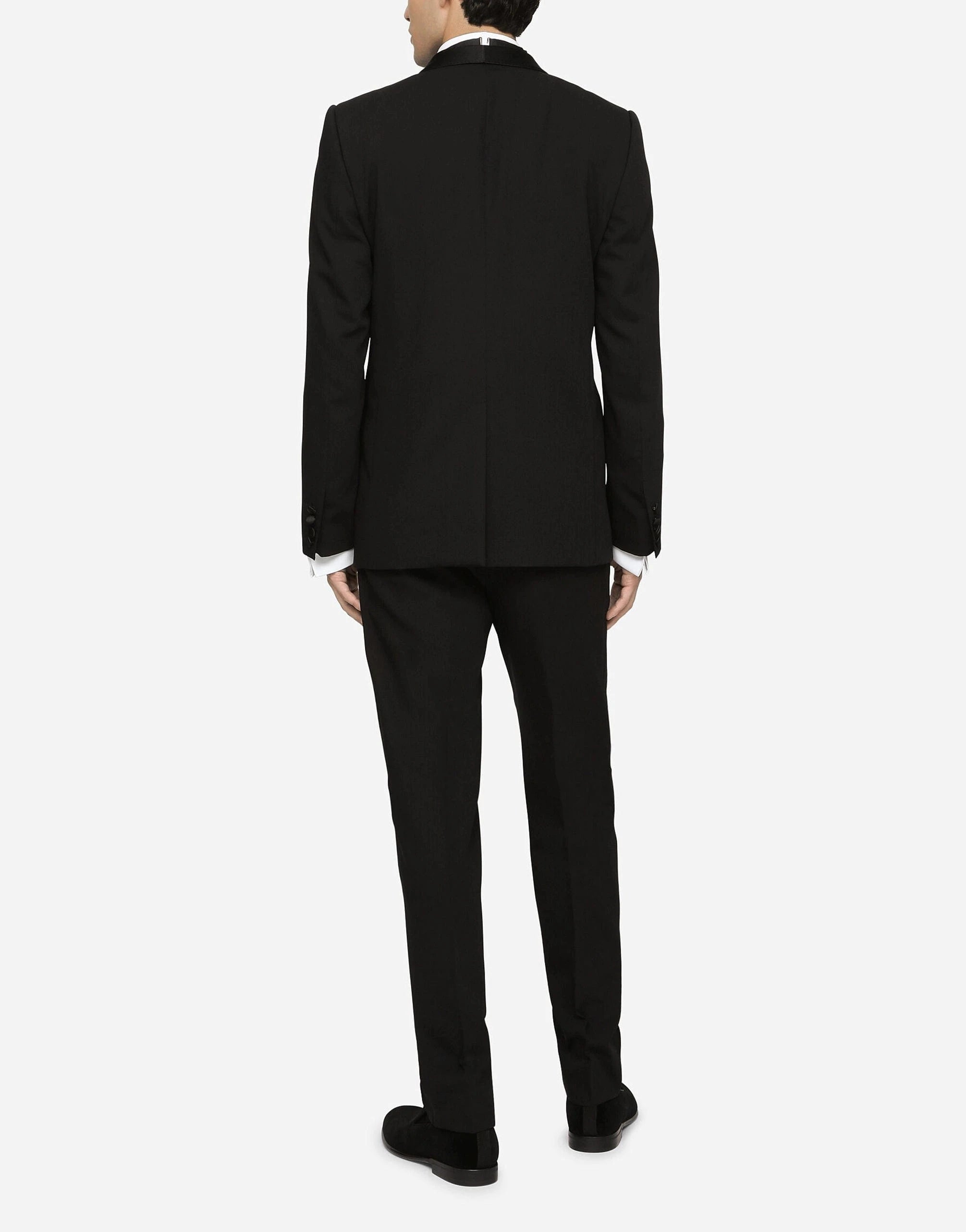Dolce & Gabbana Wool Martini-Fit Tuxedo Blazer Jacket