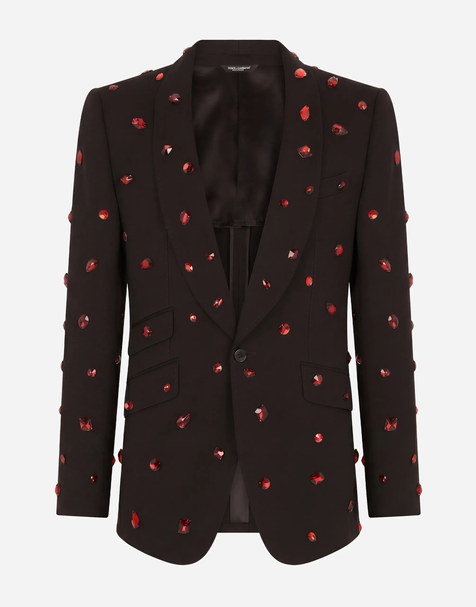 Dolce & Gabbana Dolce & Gabbana Wool Sicilia-Fit Suit With Rhinestones