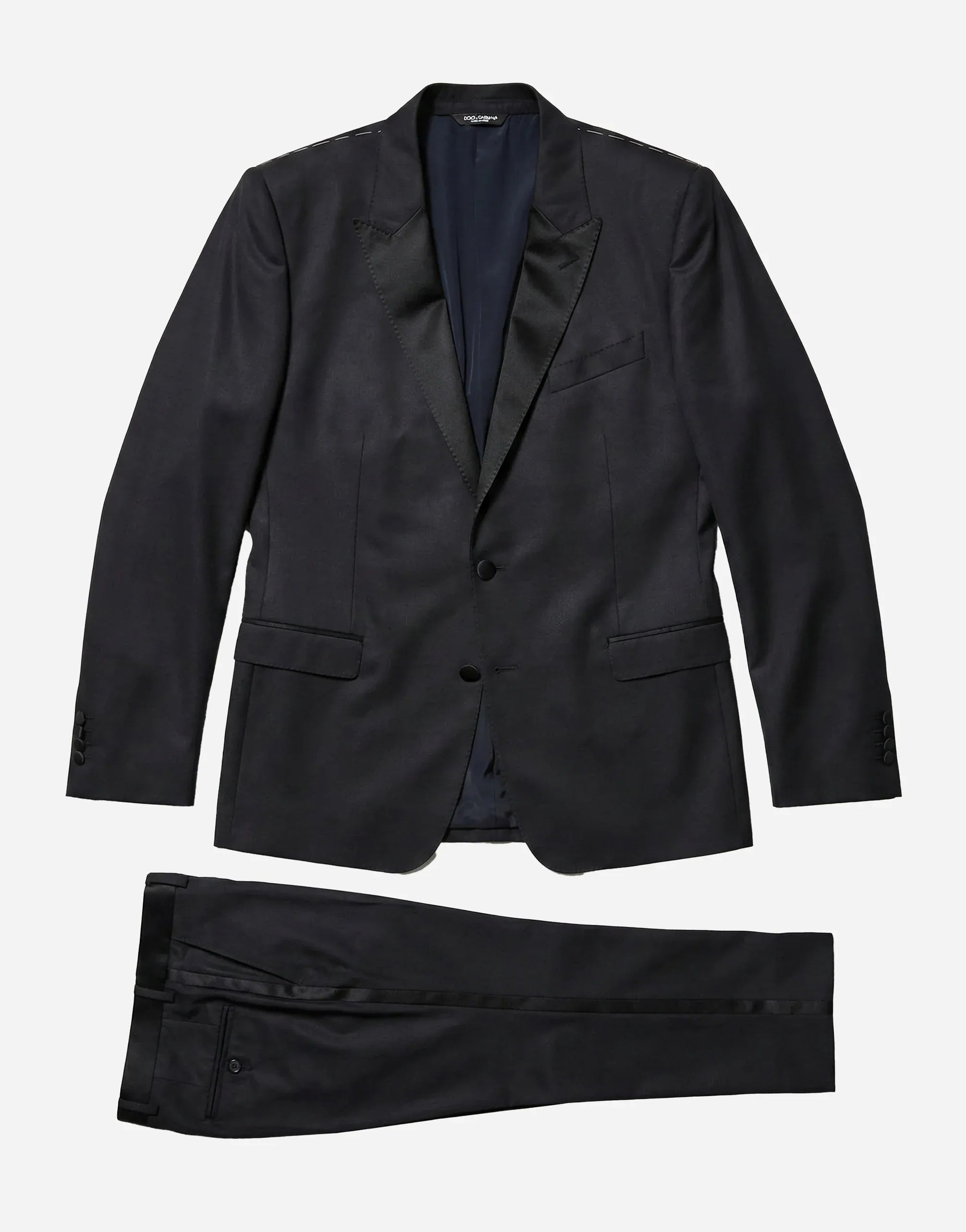 Dolce & Gabbana Wool-Silk Blend Three-Piece Martini Suit
