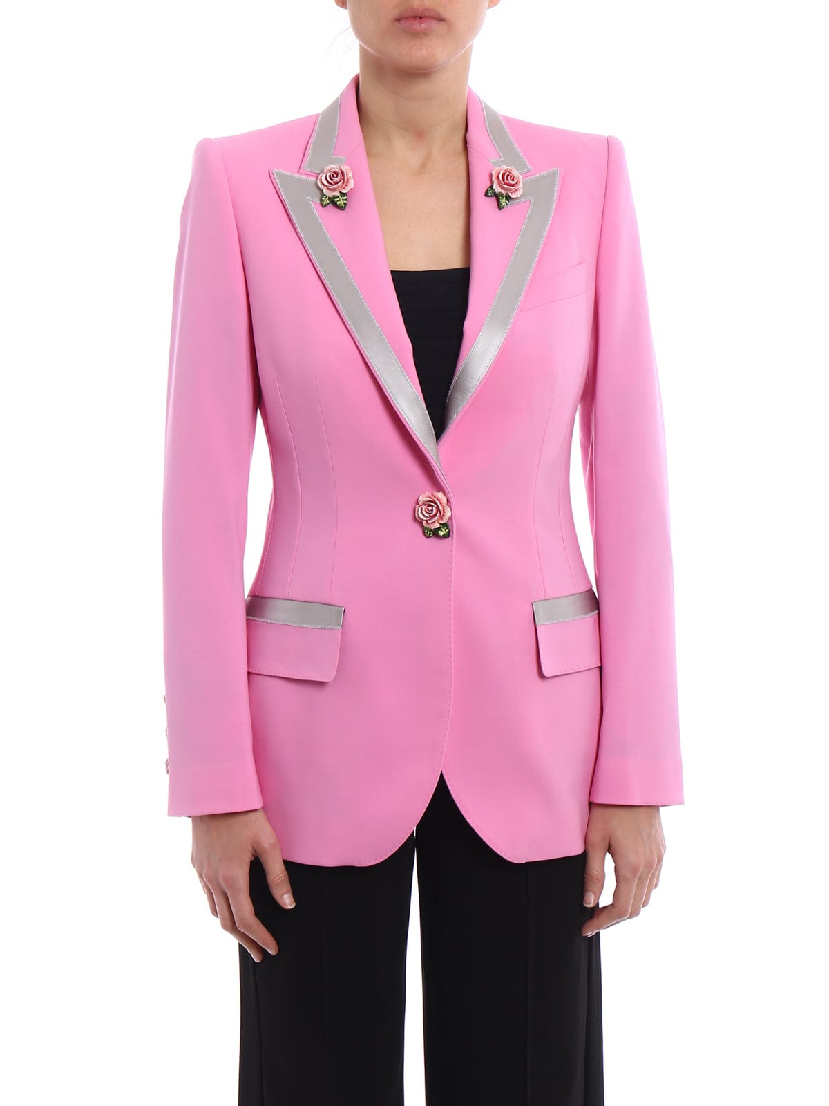 Dolce & Gabbana Wool-Silk Blend Turlington Blazer