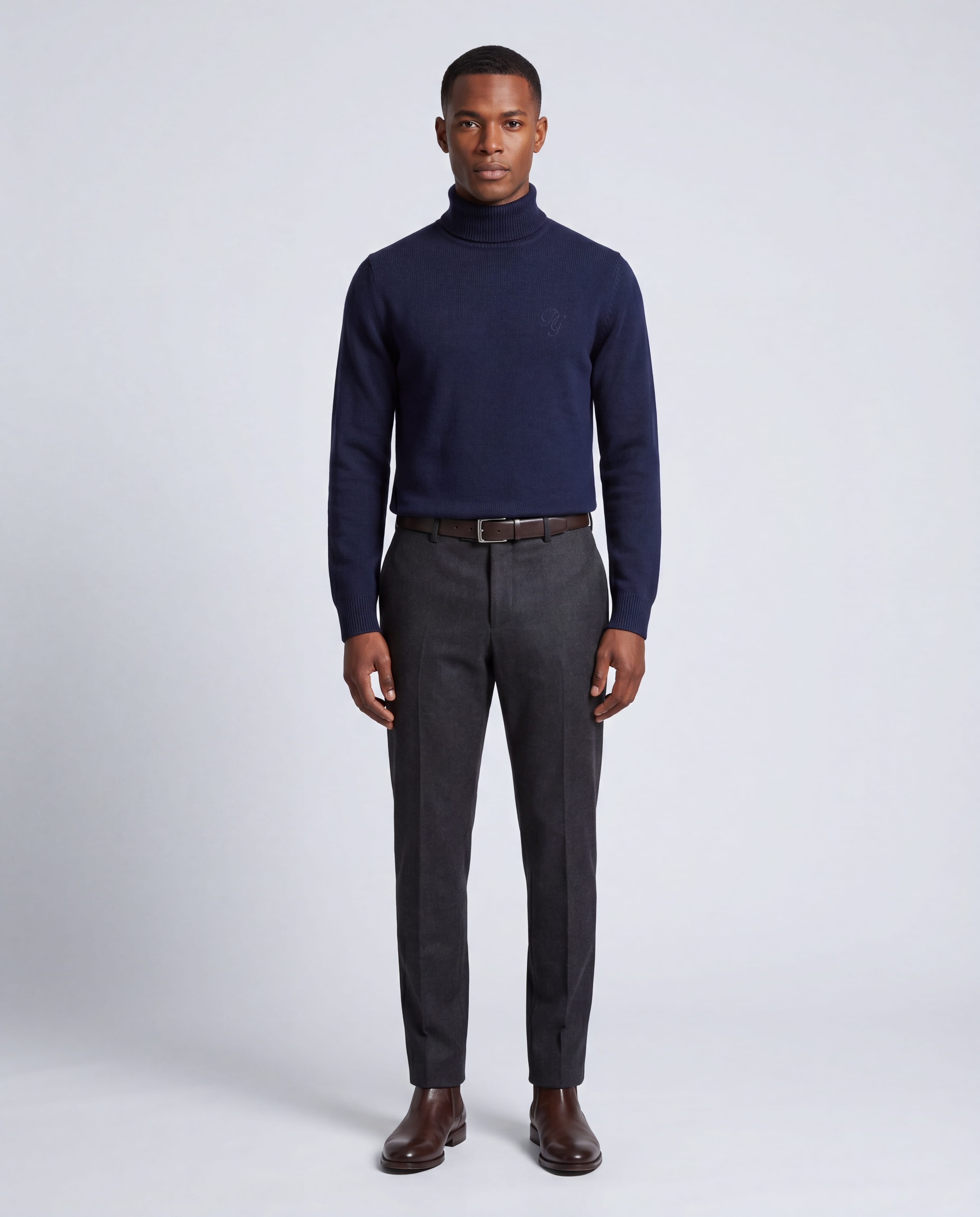 Dolce & Gabbana Dolce & Gabbana Wool Turtleneck Logo Sweater
