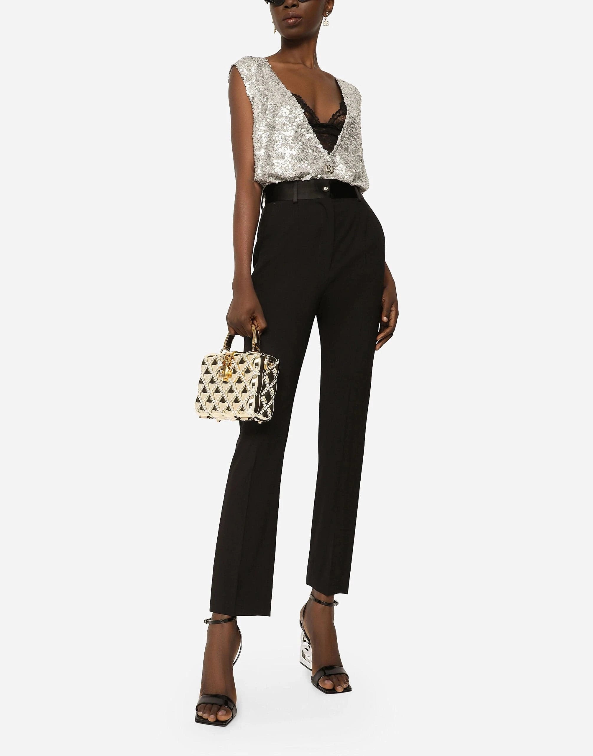 Dolce & Gabbana Wool Tuxedo Trousers