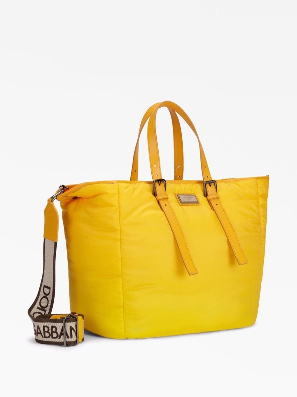 Dolce & Gabbana Yellow Logo Tote Bag