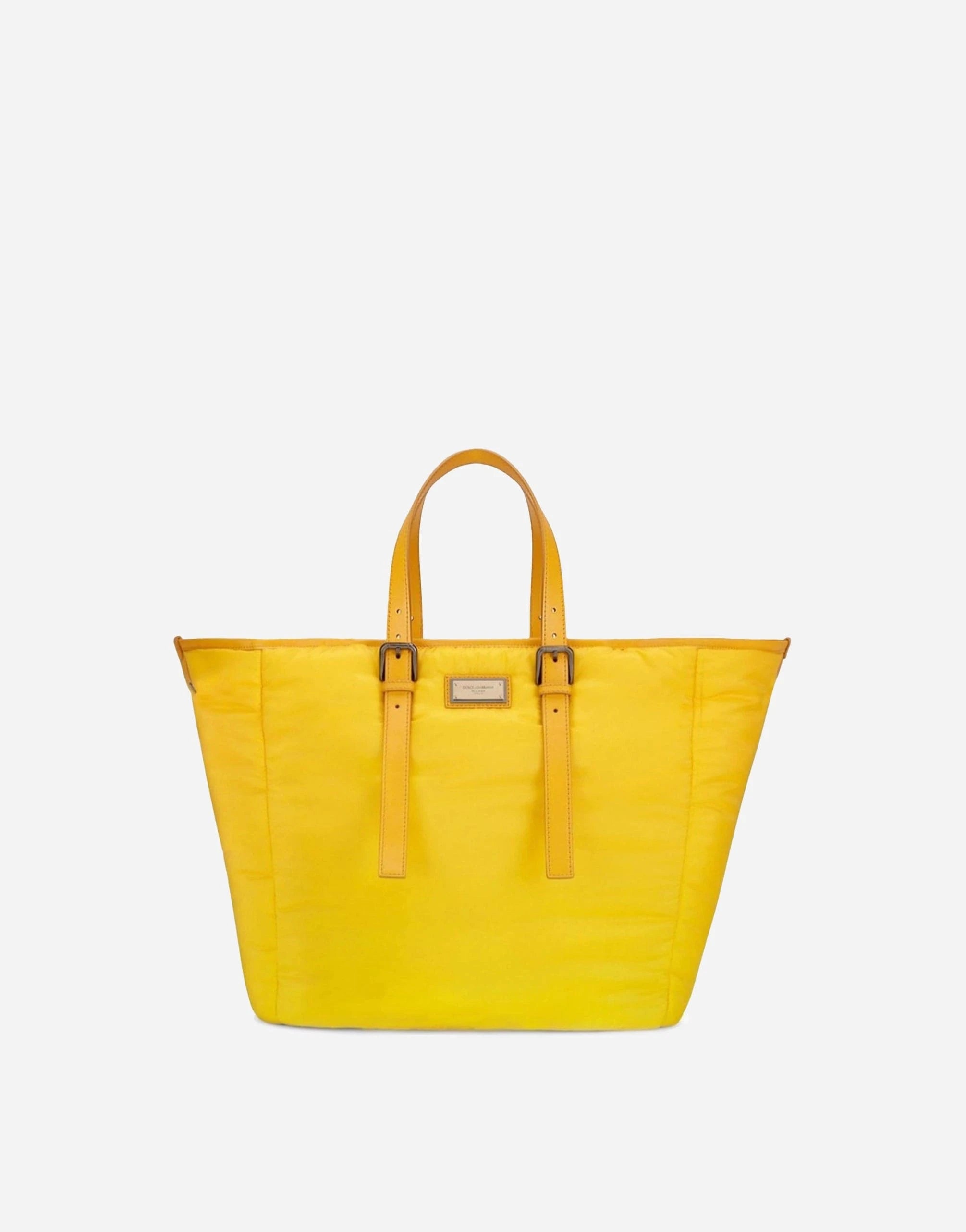 Dolce & Gabbana Yellow Logo Tote Bag