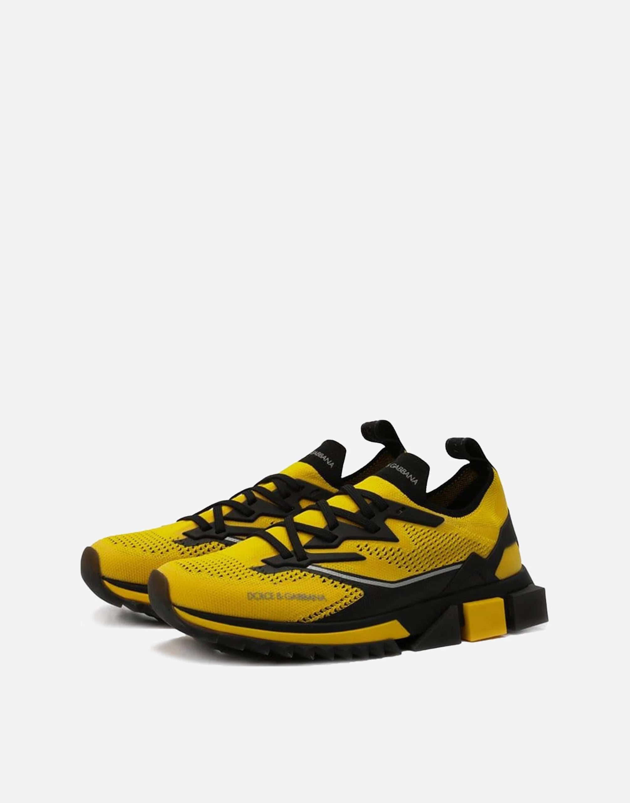 Dolce & Gabbana Yellow Sorrento Low-Top Sneakers