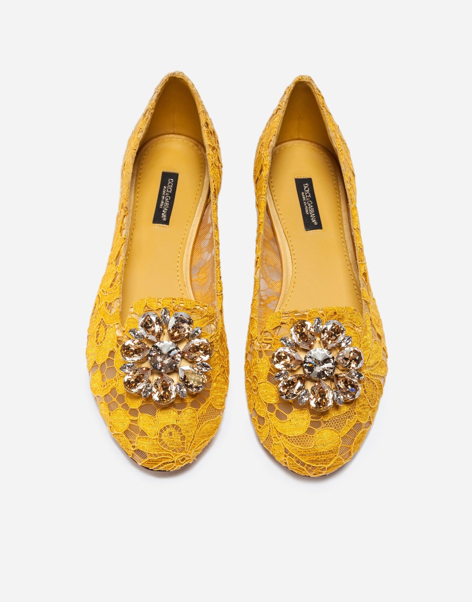 Dolce & Gabbana Yellow Vally Slippers
