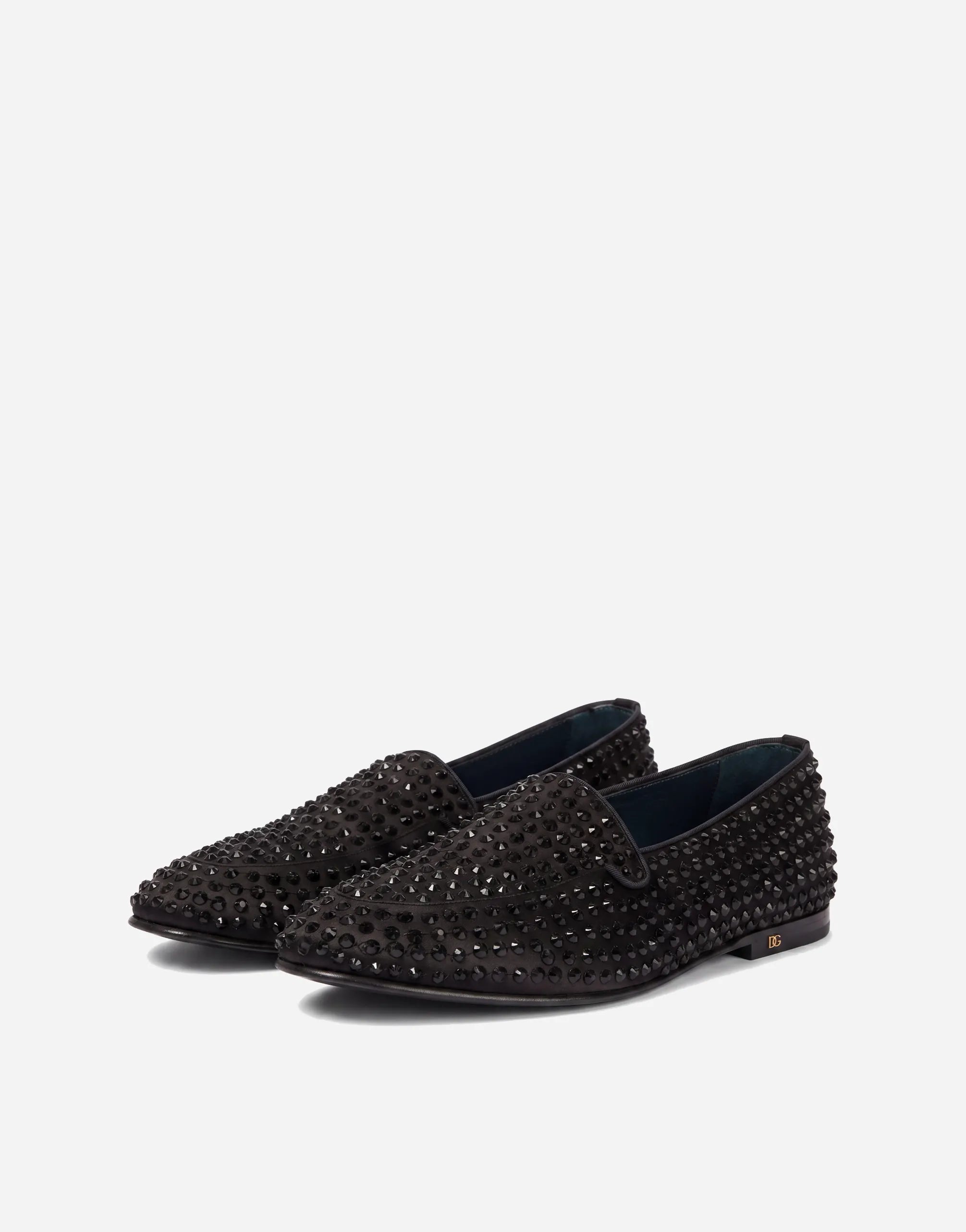 Dolce & Gabbana Mocassins en velours Young Pope ornés de cristaux - alternate view
