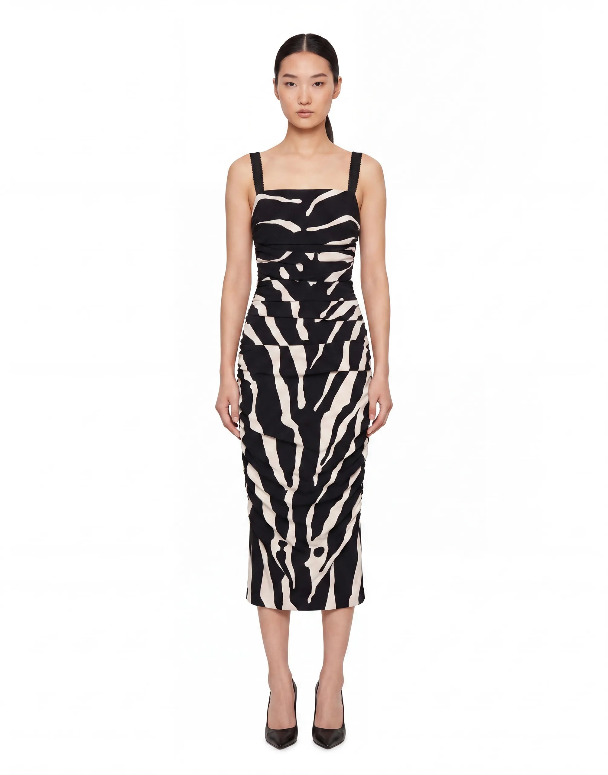 Dolce & Gabbana Zebra-Print Cady Dress - alternate view