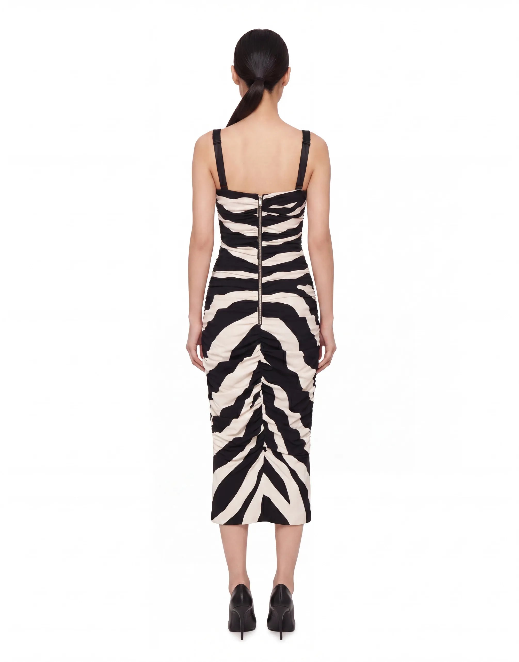 Dolce & Gabbana Dolce & Gabbana Zebra-Print Cady Dress