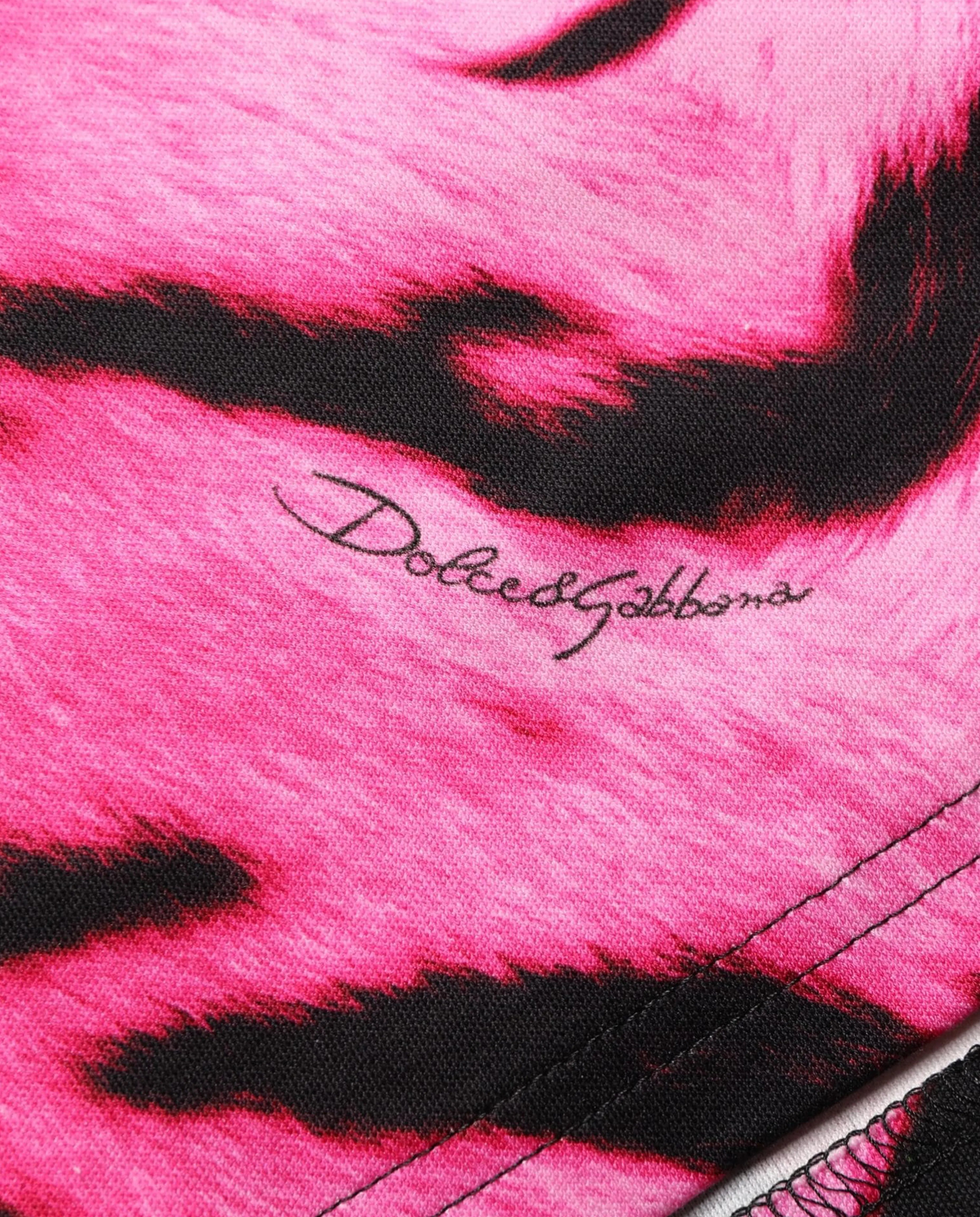 Dolce & Gabbana Zebra Print Cropped T-Shirt