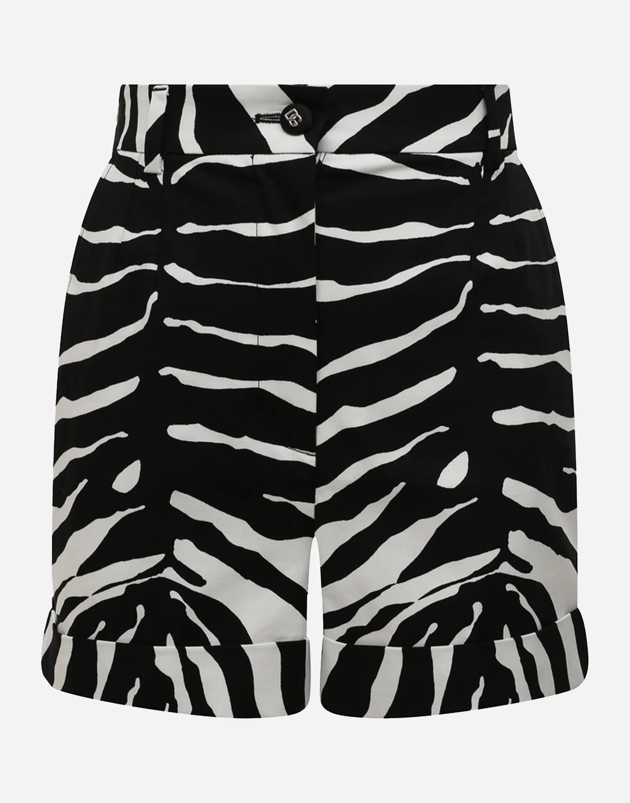 Dolce & Gabbana Dolce & Gabbana Zebra-Print Drill Shorts