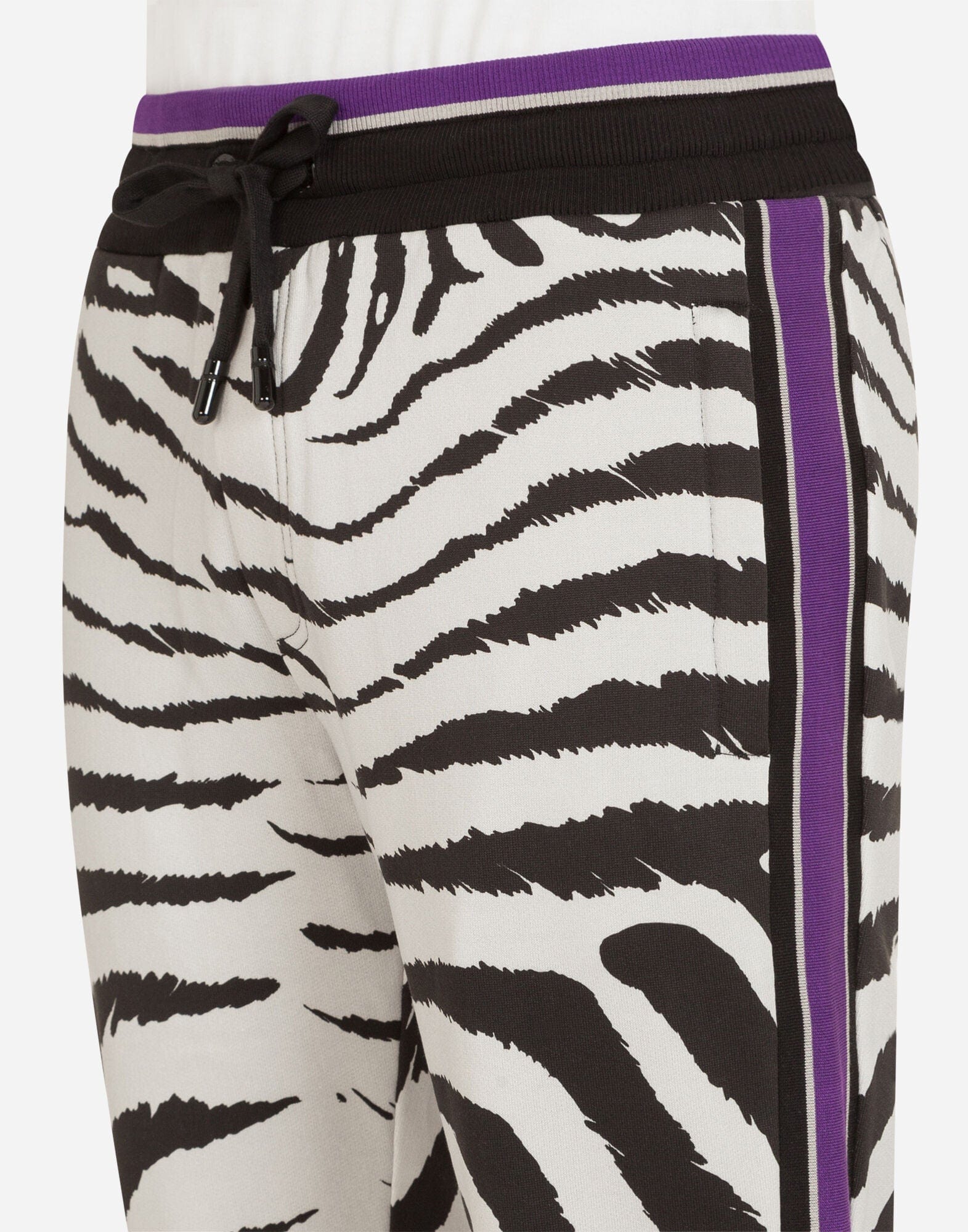Dolce & Gabbana Zebra-Print Jersey Jogging Pants