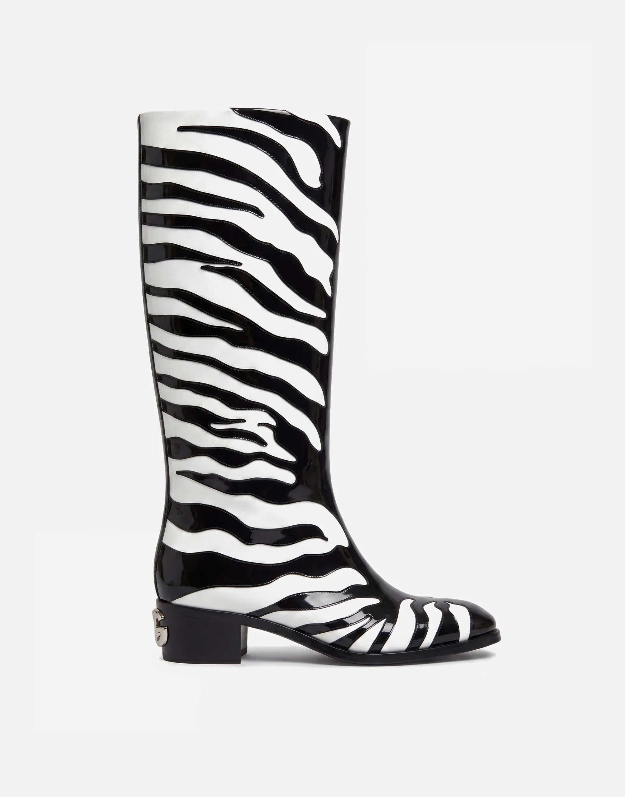 Dolce & Gabbana Dolce & Gabbana Zebra Print Knee High Boots
