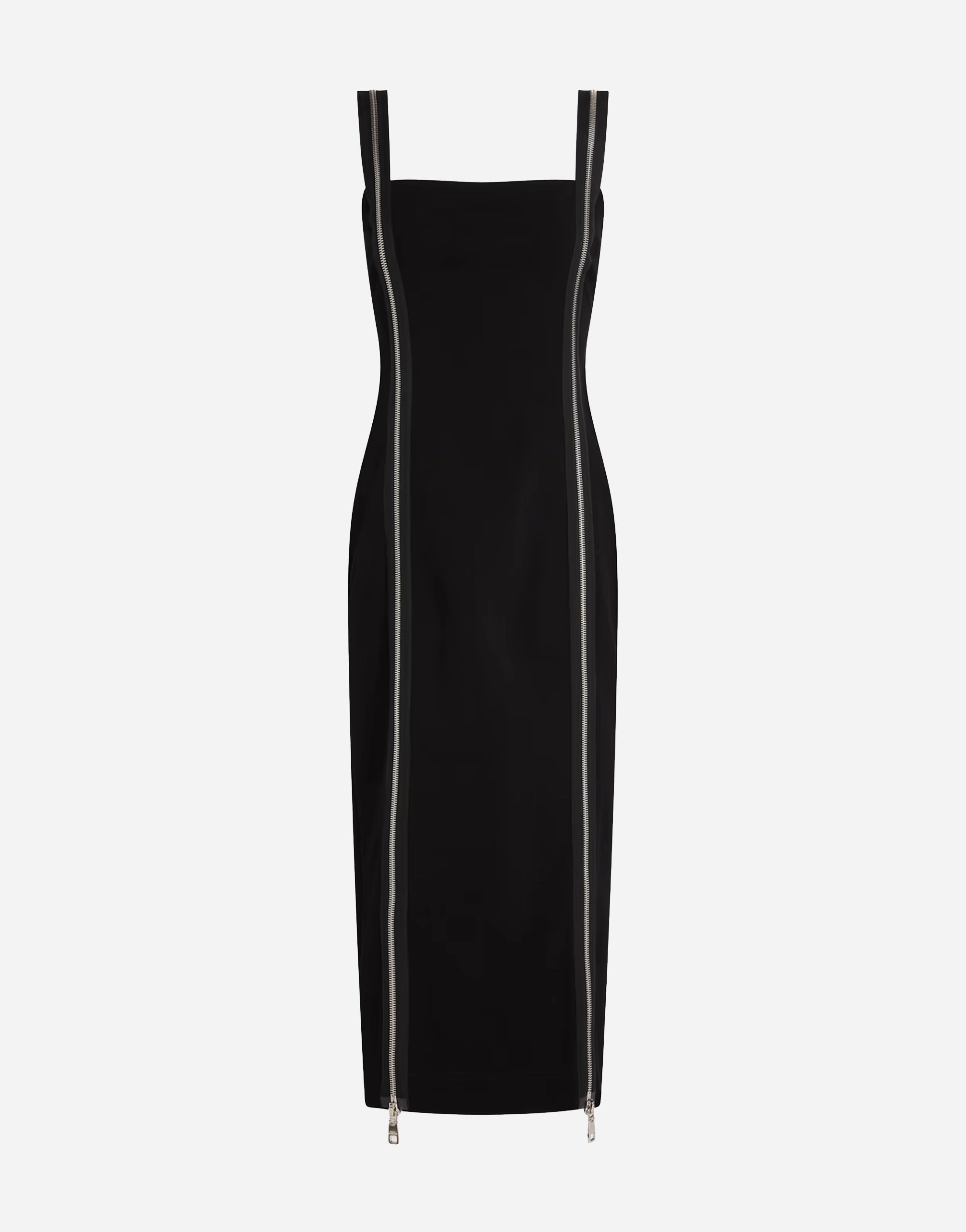 Dolce & Gabbana Zip Detail Bodycon Midi Dress