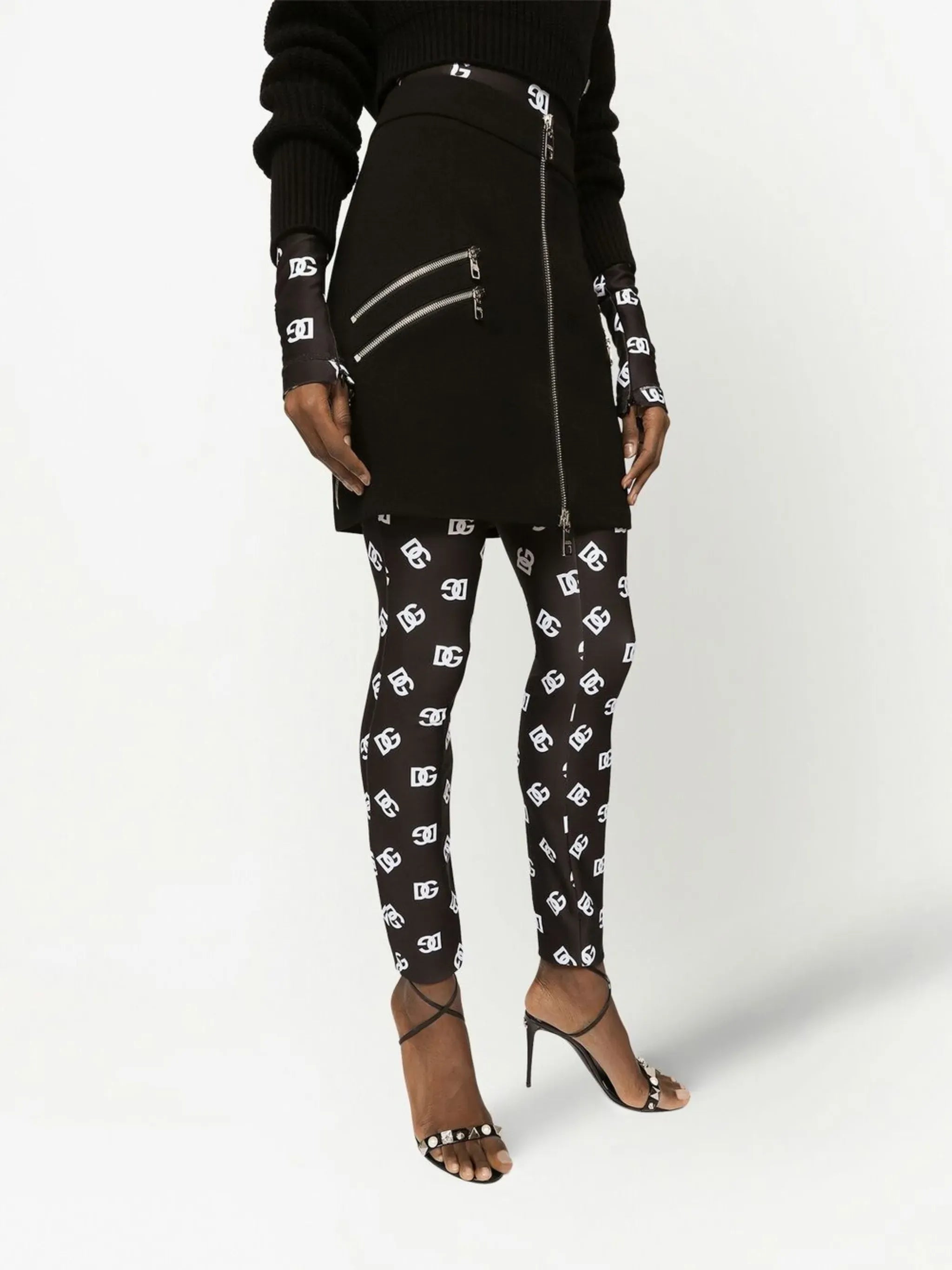 Dolce & Gabbana Zip-Detail Mini Skirt