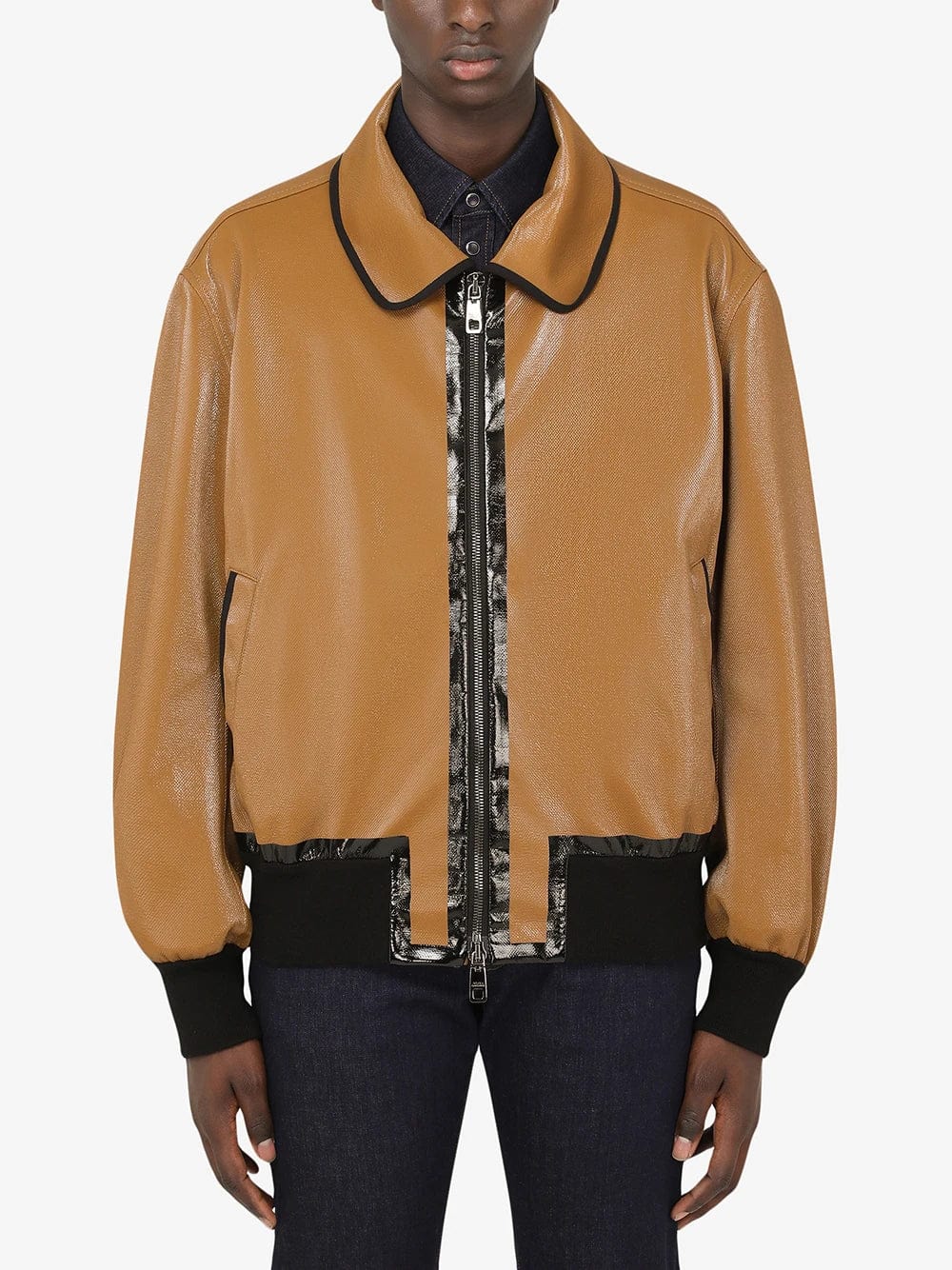 Dolce & Gabbana Zip-Front Bomber Jacket