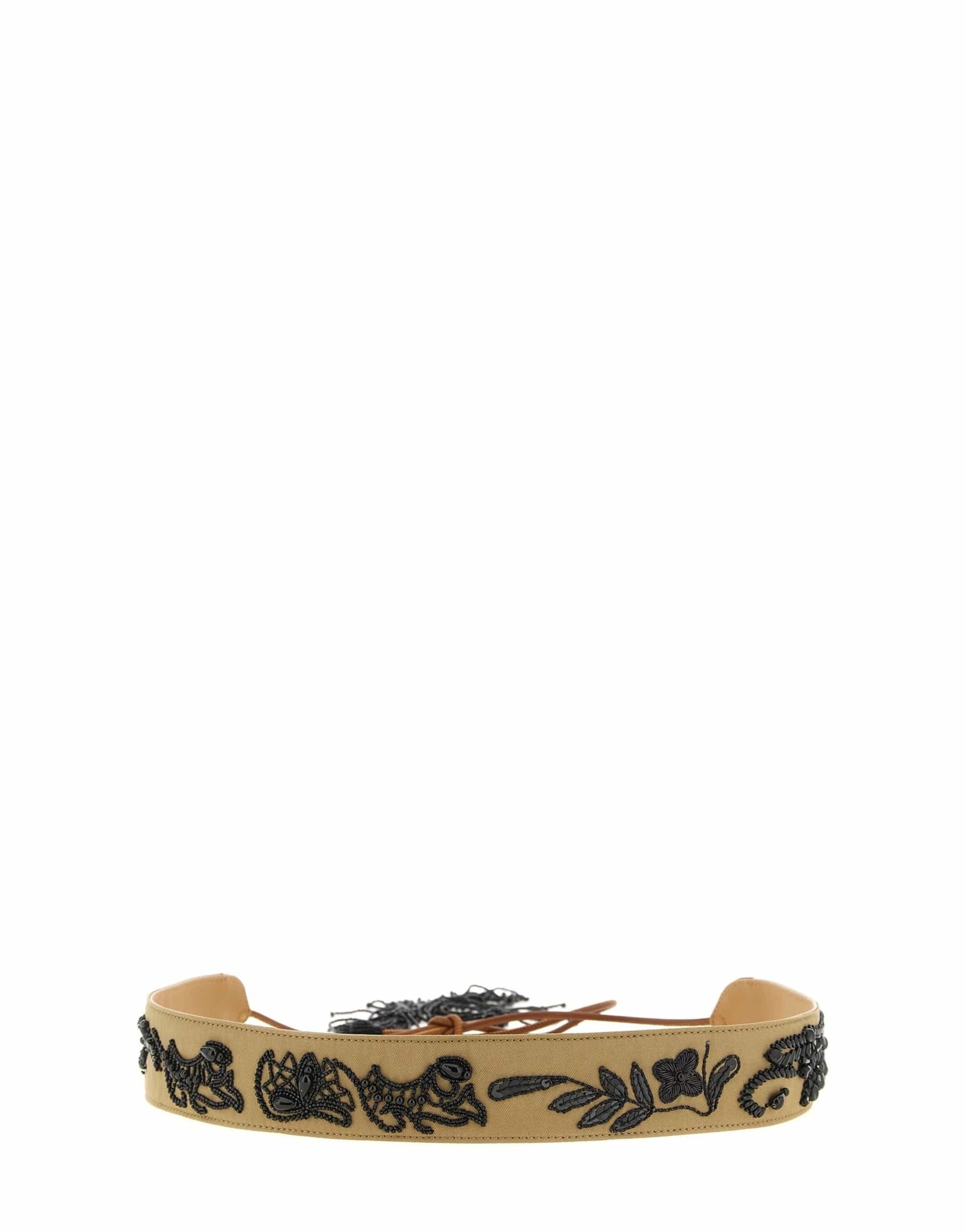 Dries Van Noten Dries Van Noten Bead Embroidered Tie Belt