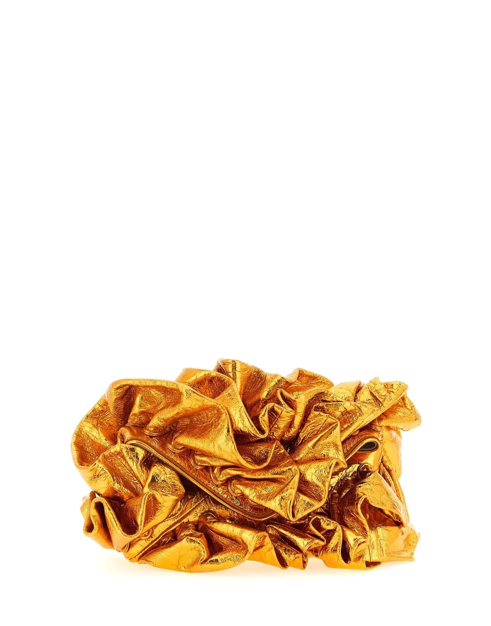 Dries Van Noten Dries Van Noten Ruffle Leather Clutch