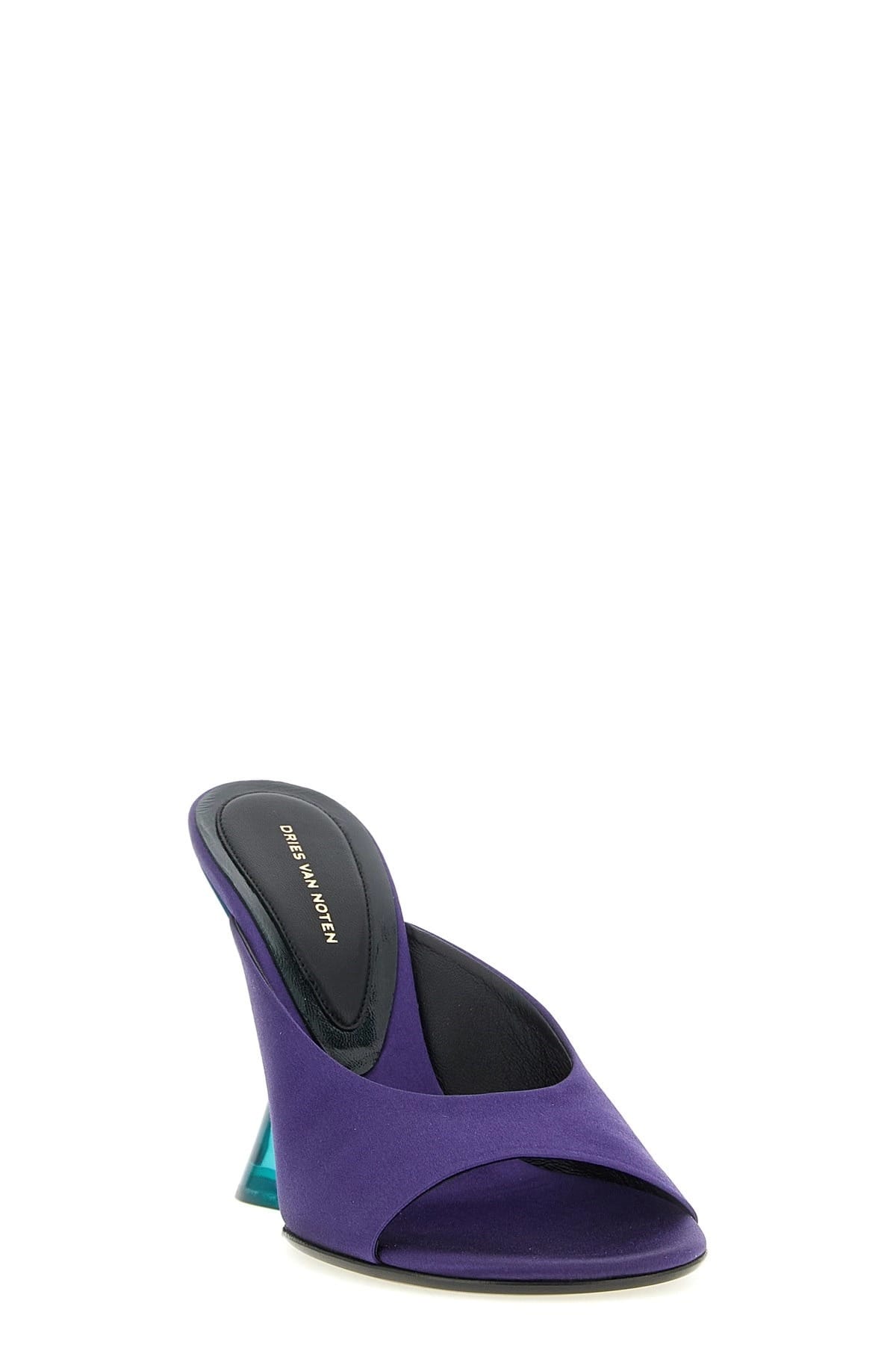 Dries Van Noten Dries Van Noten Satin Wedge Mules