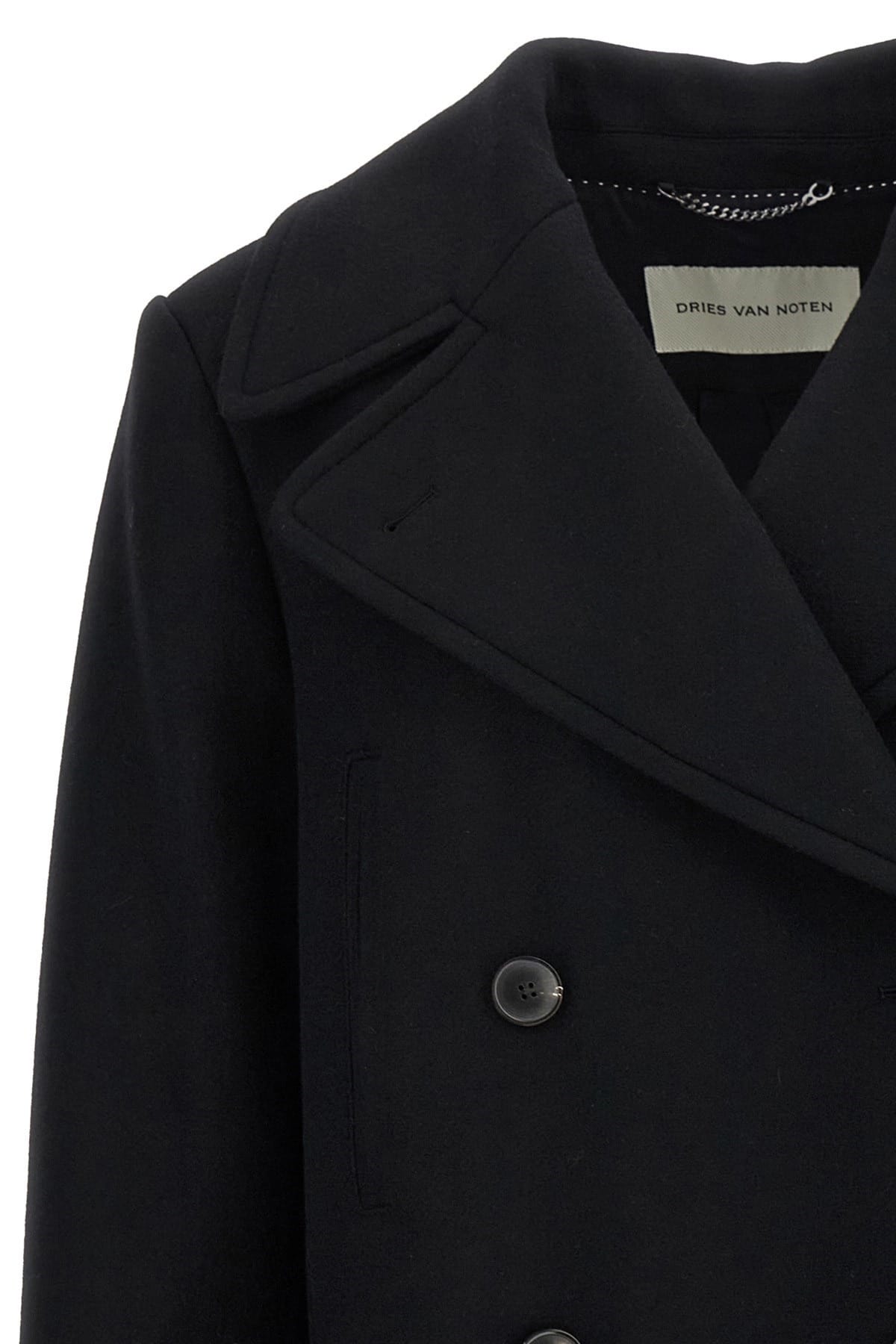 Dries Van Noten Dries Van Noten Vafel Wool Blend Coat