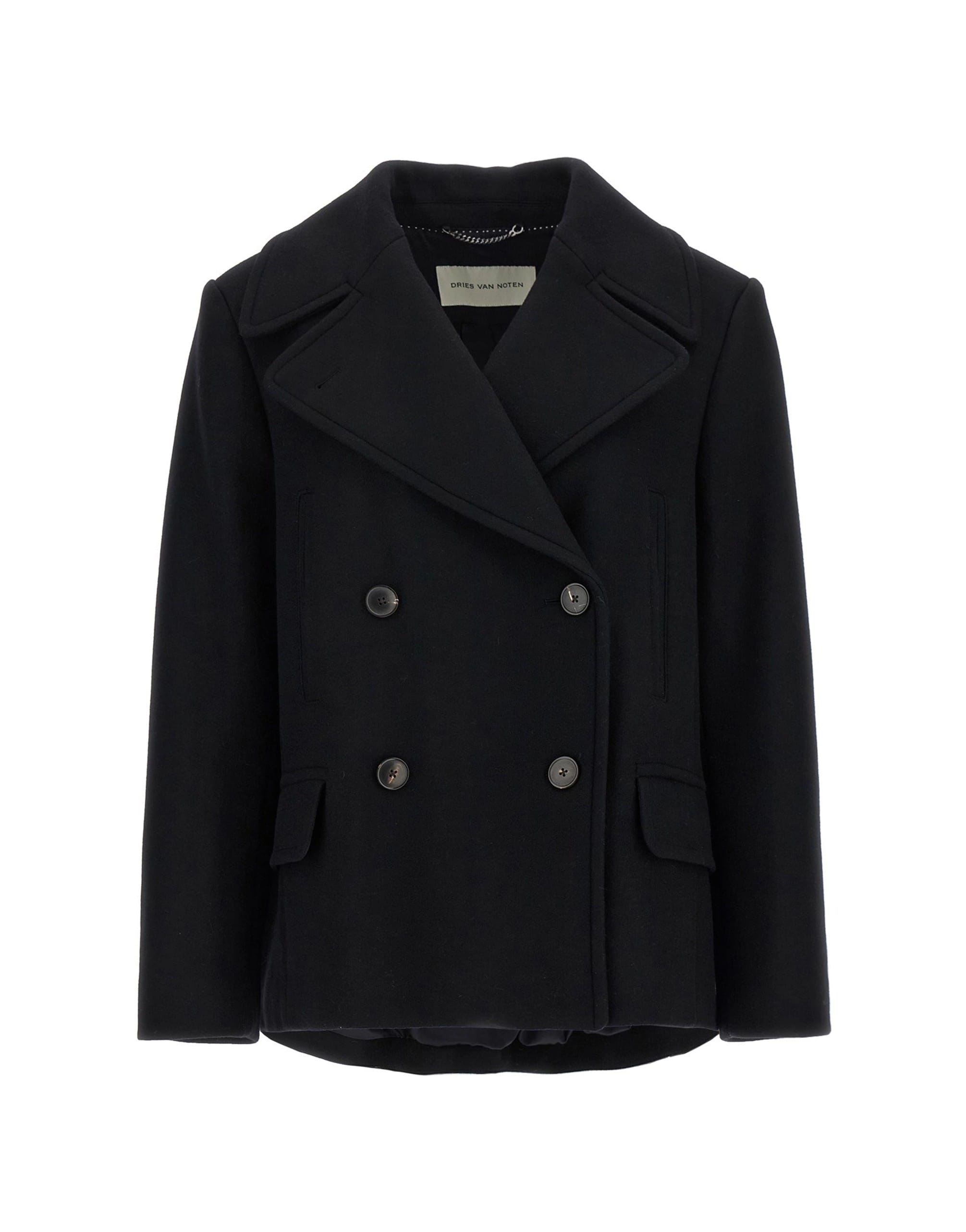Dries Van Noten Dries Van Noten Vafel Wool Blend Coat