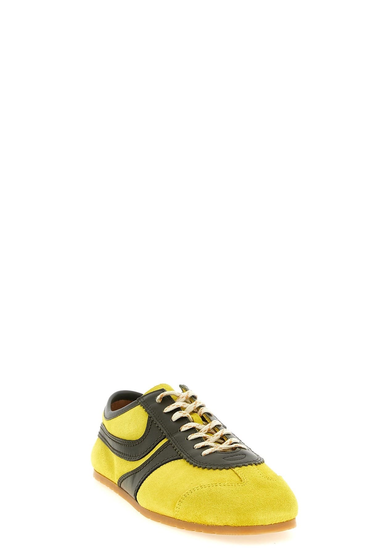 Dries Van Noten Dries Van Noten Yellow Suede Sneakers