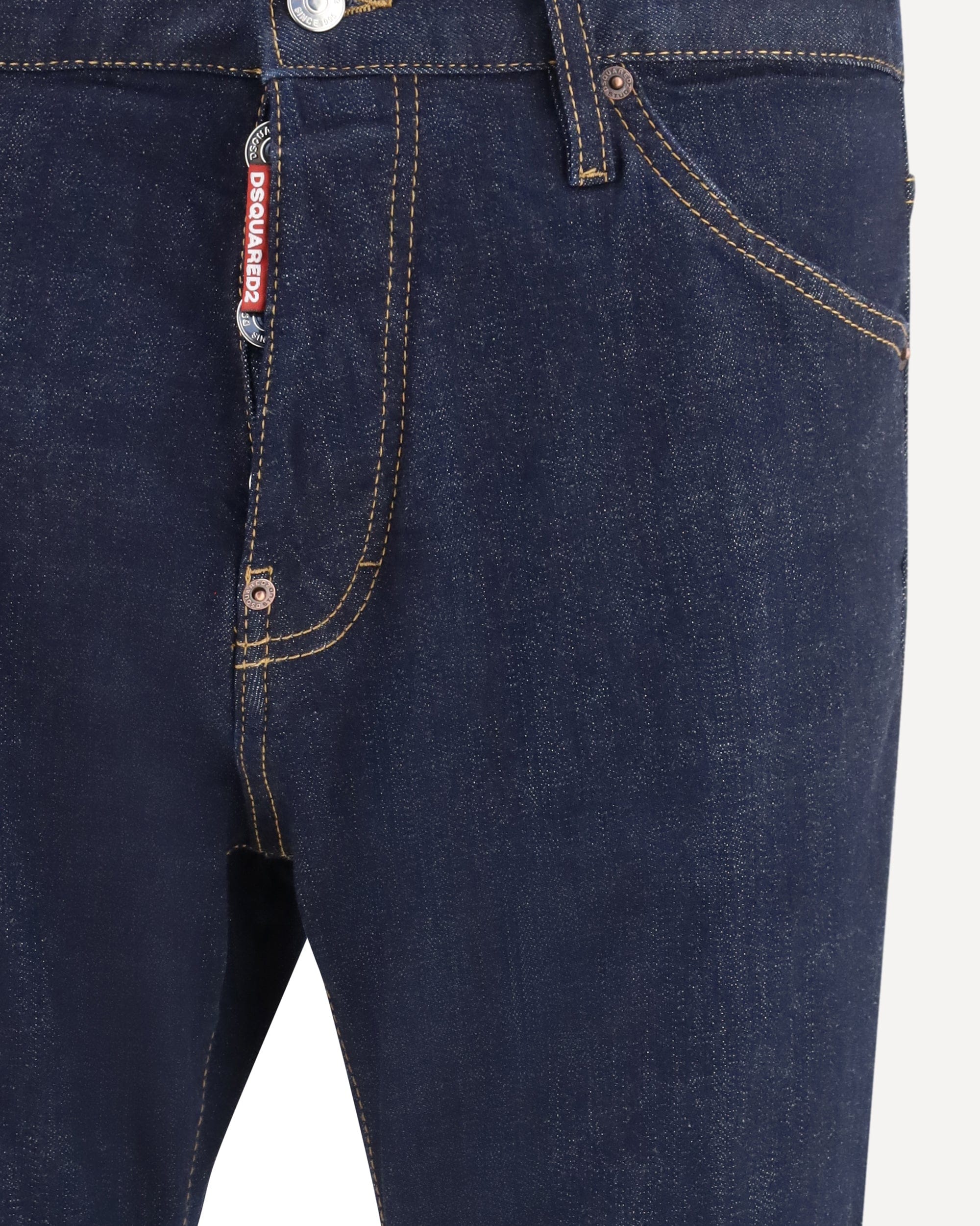 Dsquared² Long Stretch Cotton Jeans