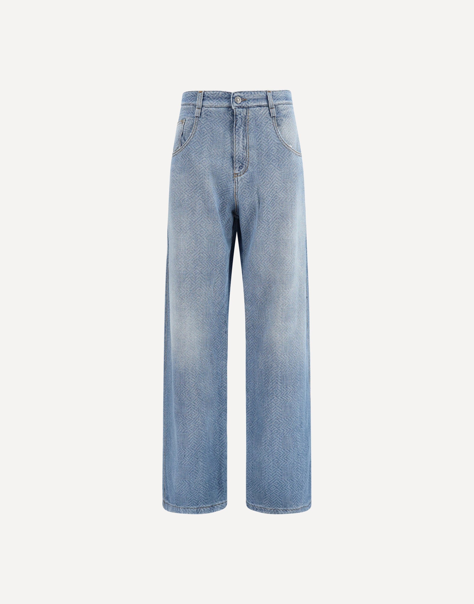 Ermanno Scervino Baggy Jeans In Pure Cotton