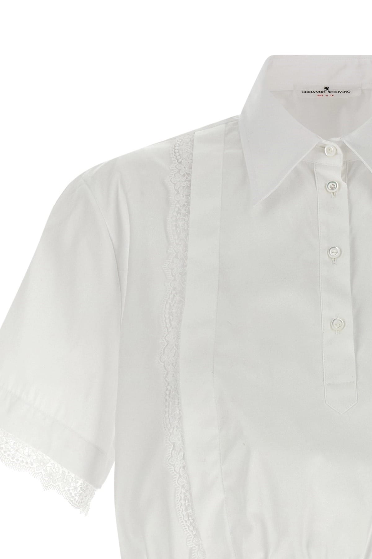 Ermanno Scervino Ermanno Scervino Crop Lace Insert Shirt