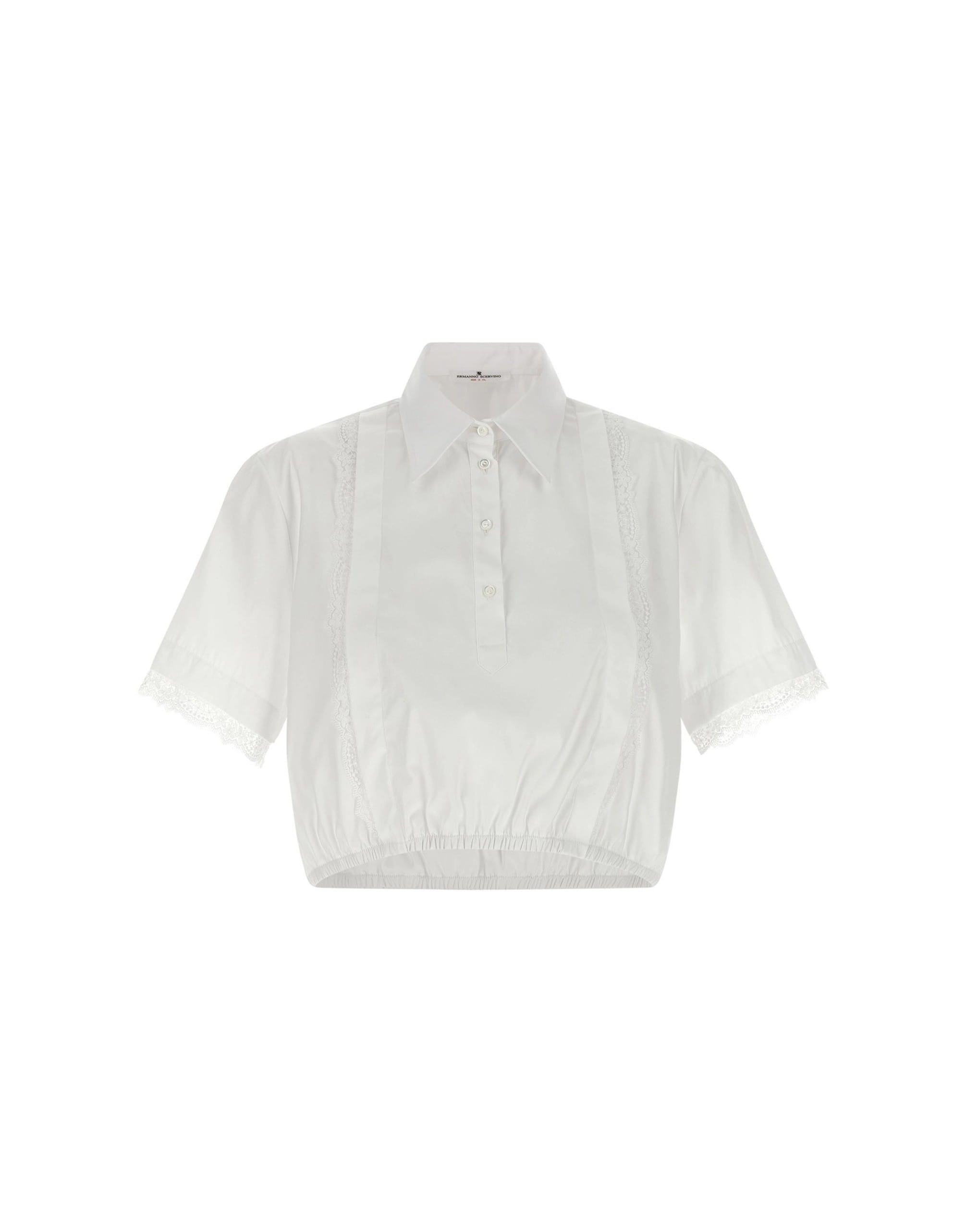 Ermanno Scervino Ermanno Scervino Crop Lace Insert Shirt