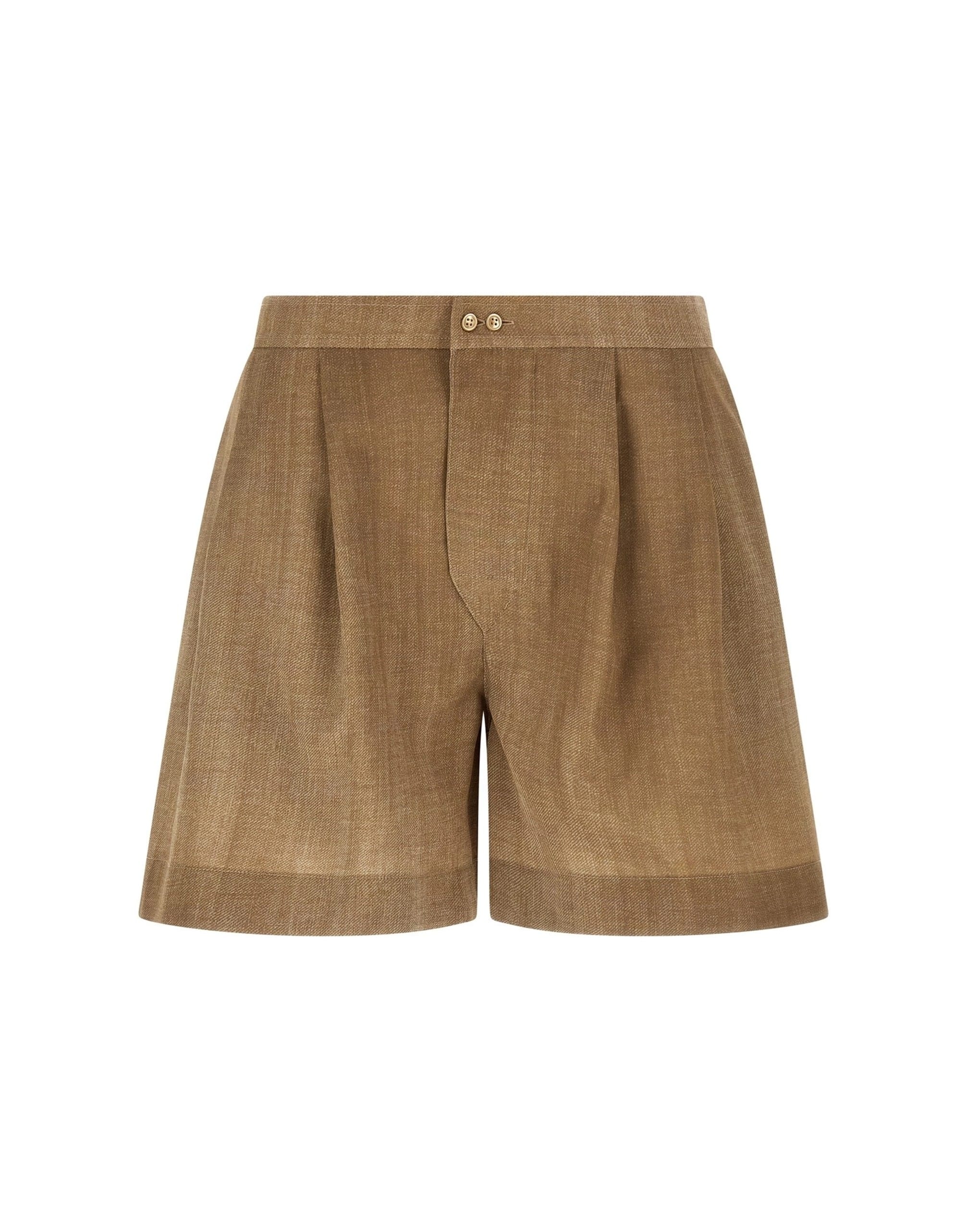 Ermanno Scervino Ermanno Scervino Marocain Denim Print Shorts
