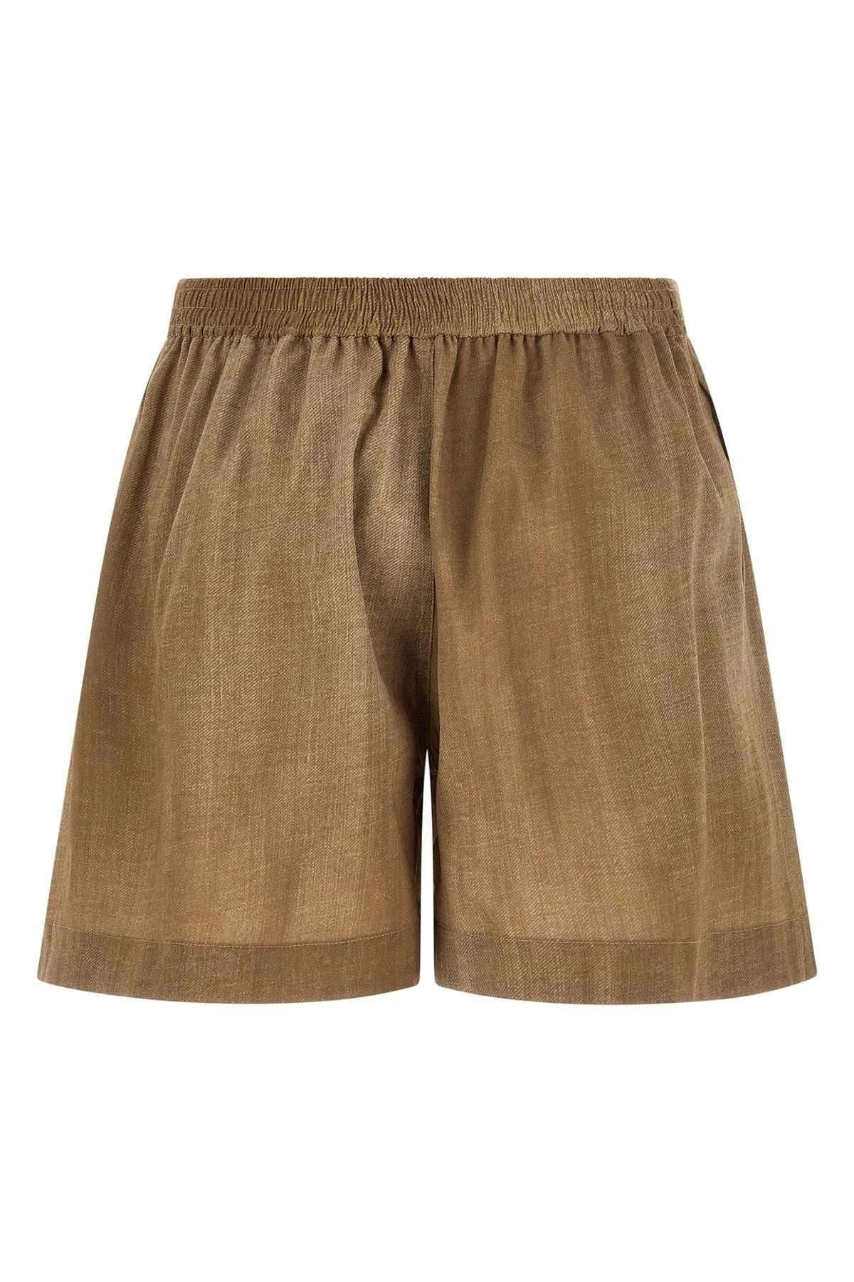 Ermanno Scervino Marocain Denim Print Shorts