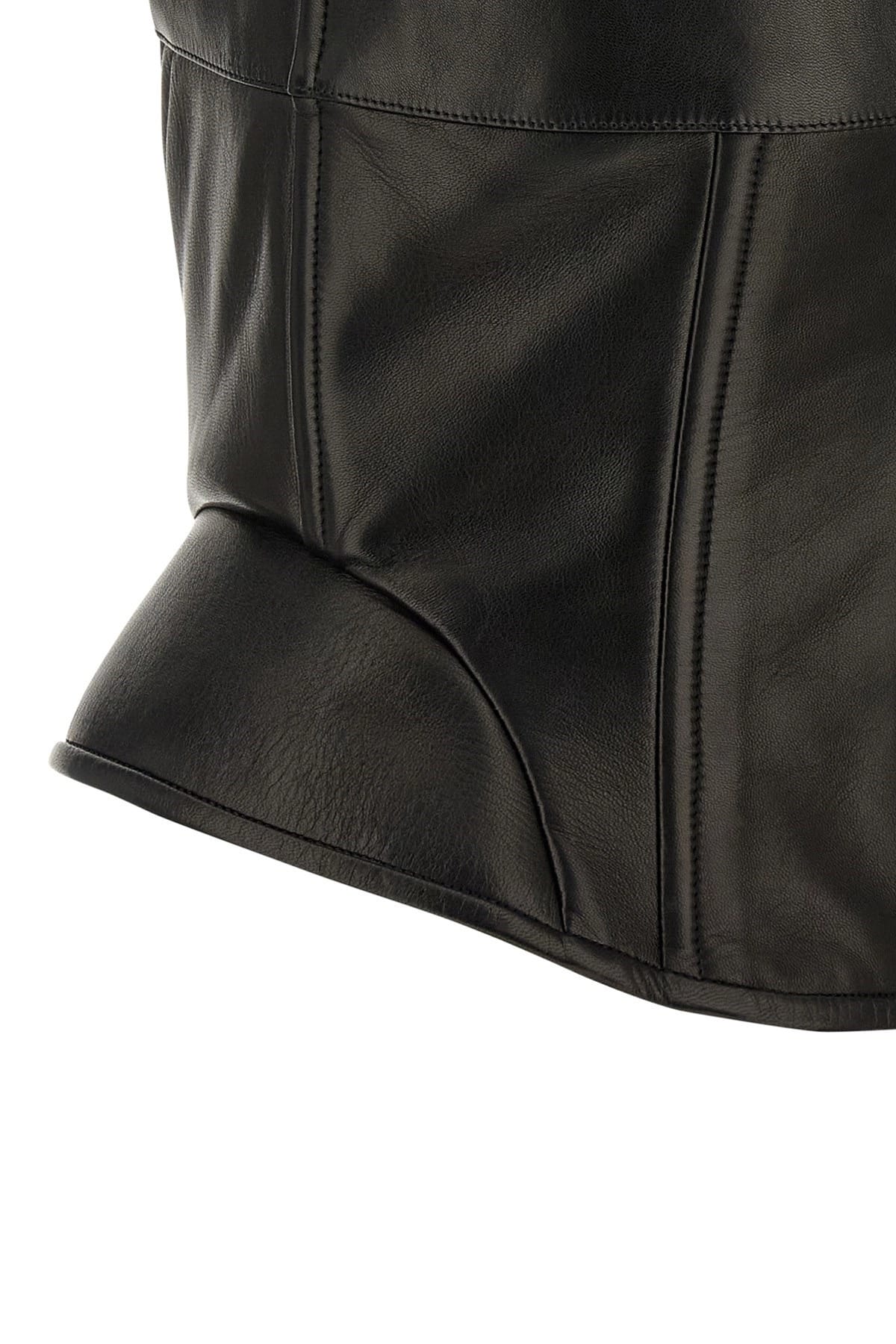 Ermanno Scervino Ermanno Scervino Peplos Leather Top