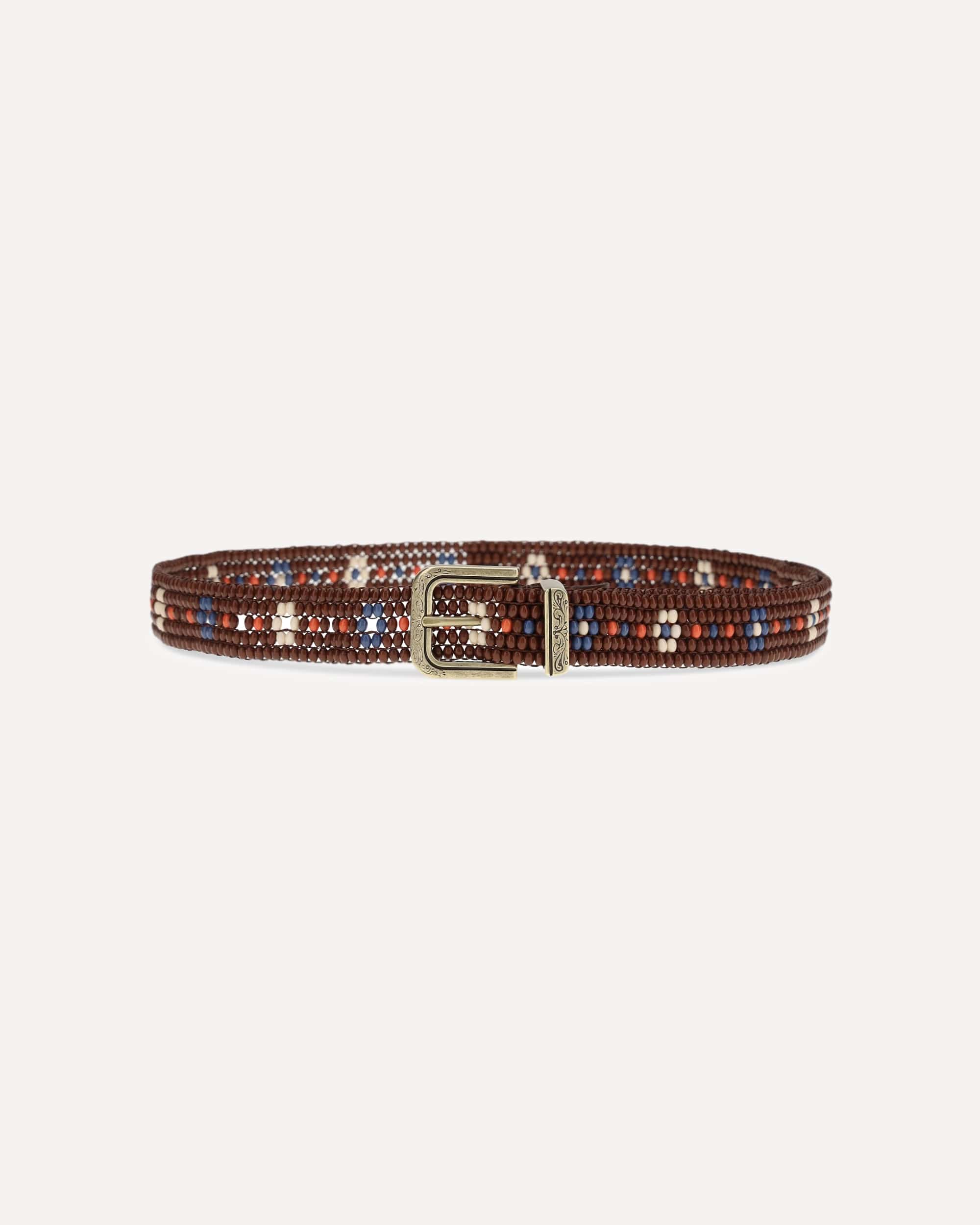 Etro Beaded Belt With Floral Motif - alternate view